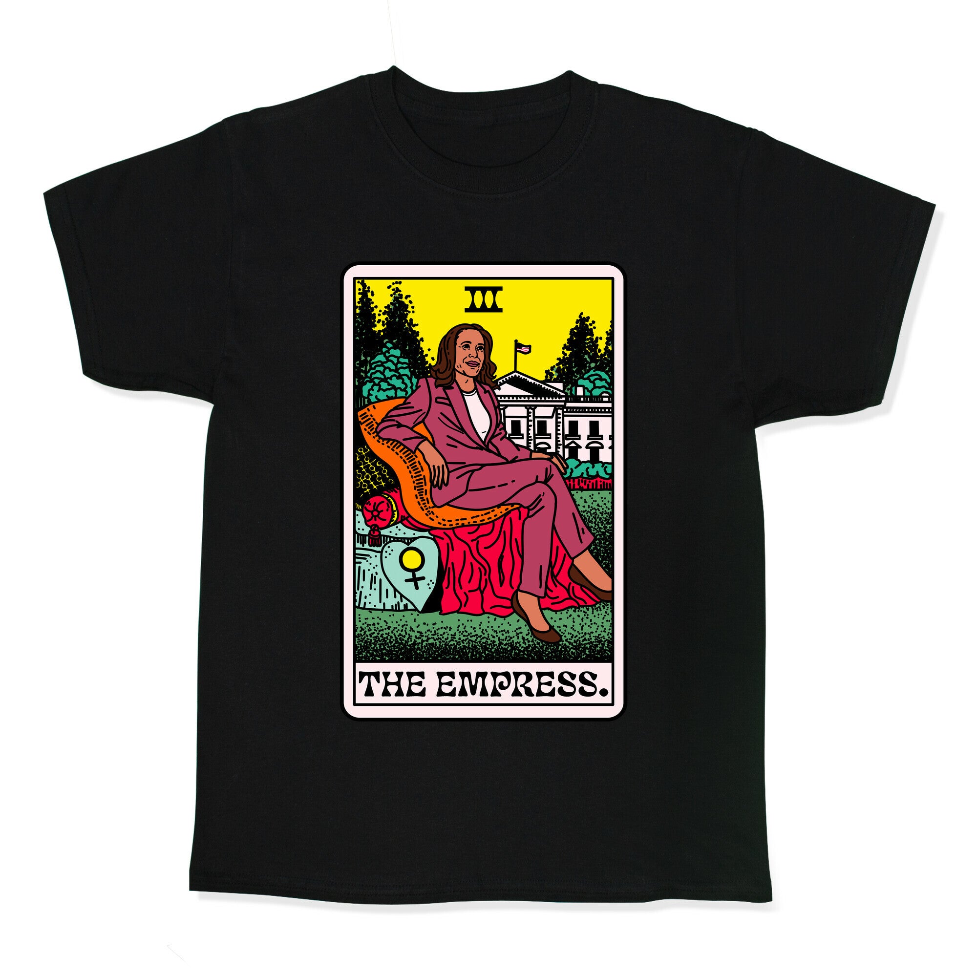 The Empress Tarot Card Kamala Harris Kids Tee