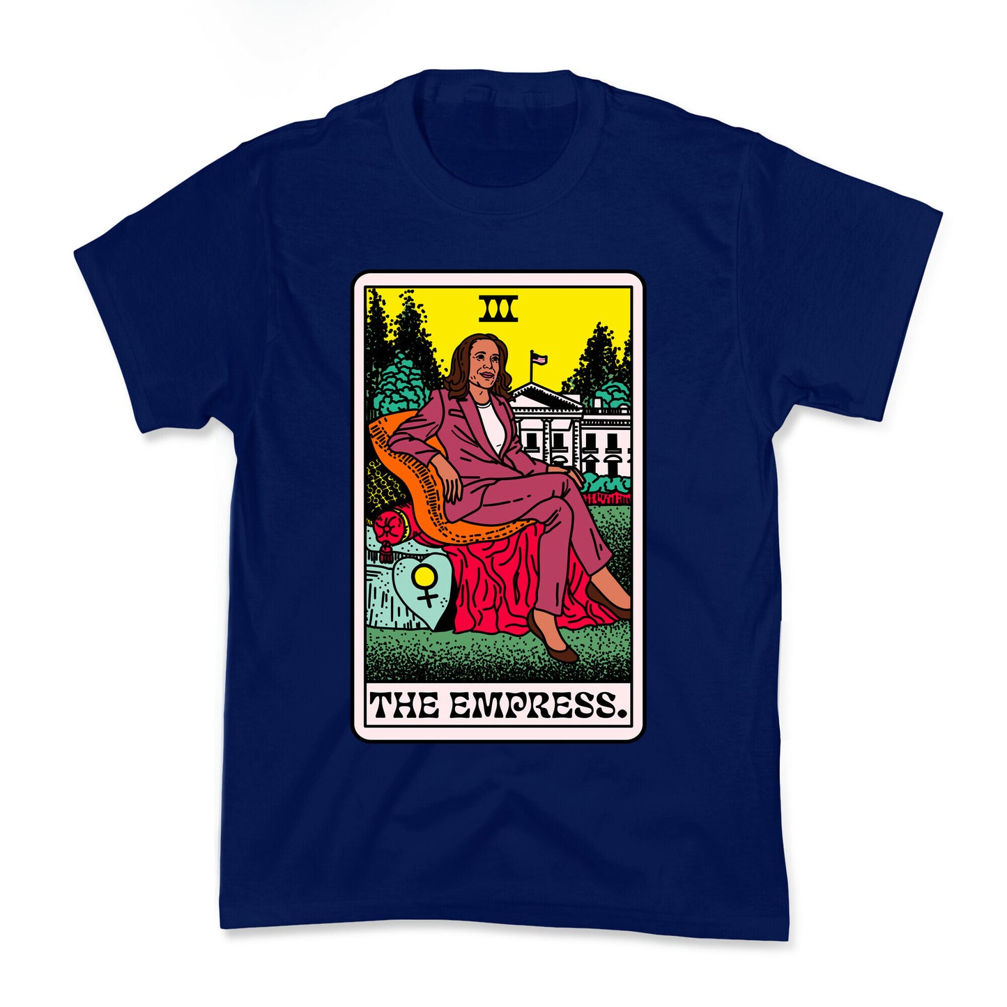 The Empress Tarot Card Kamala Harris Kids Tee