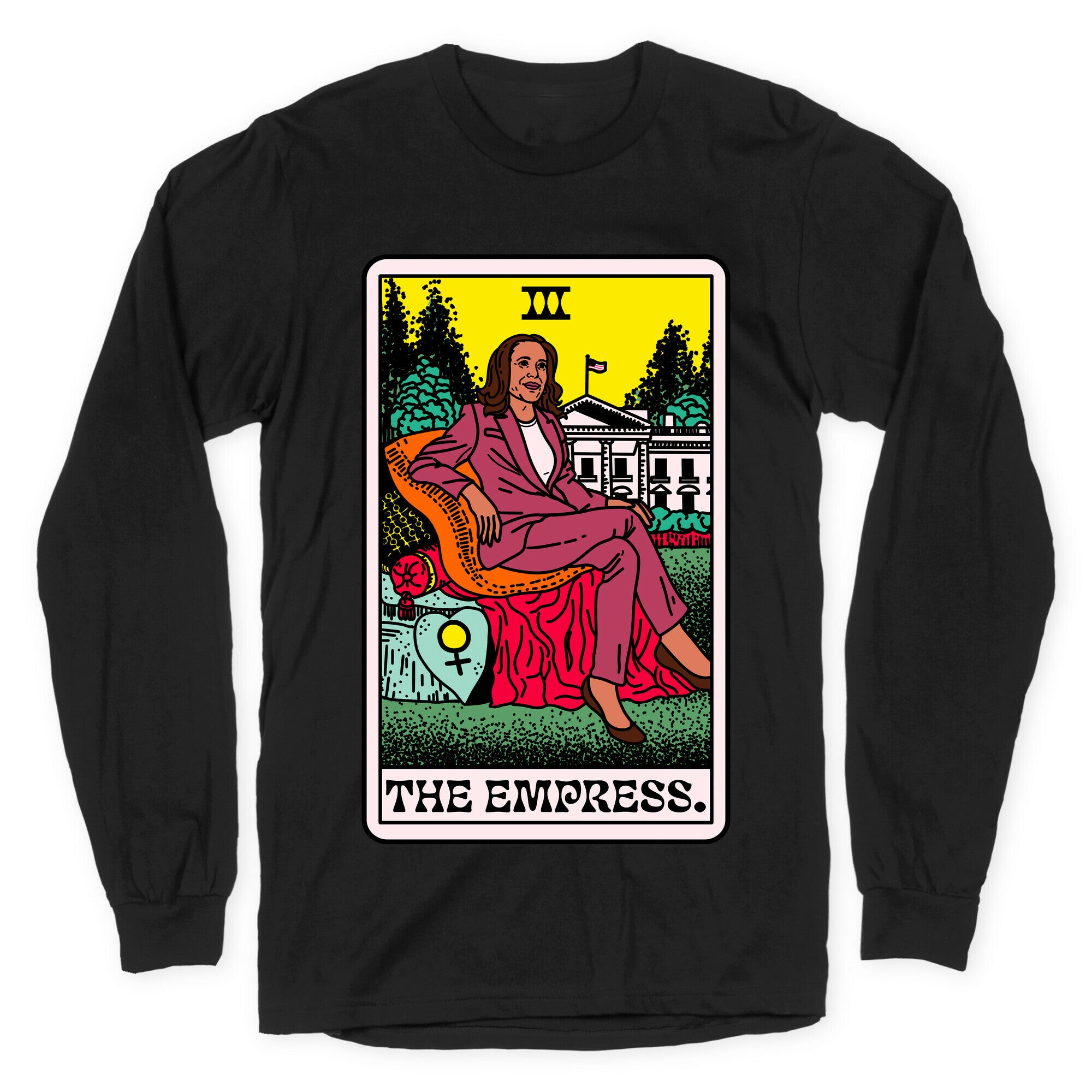 The Empress Tarot Card Kamala Harris Longsleeve Tee
