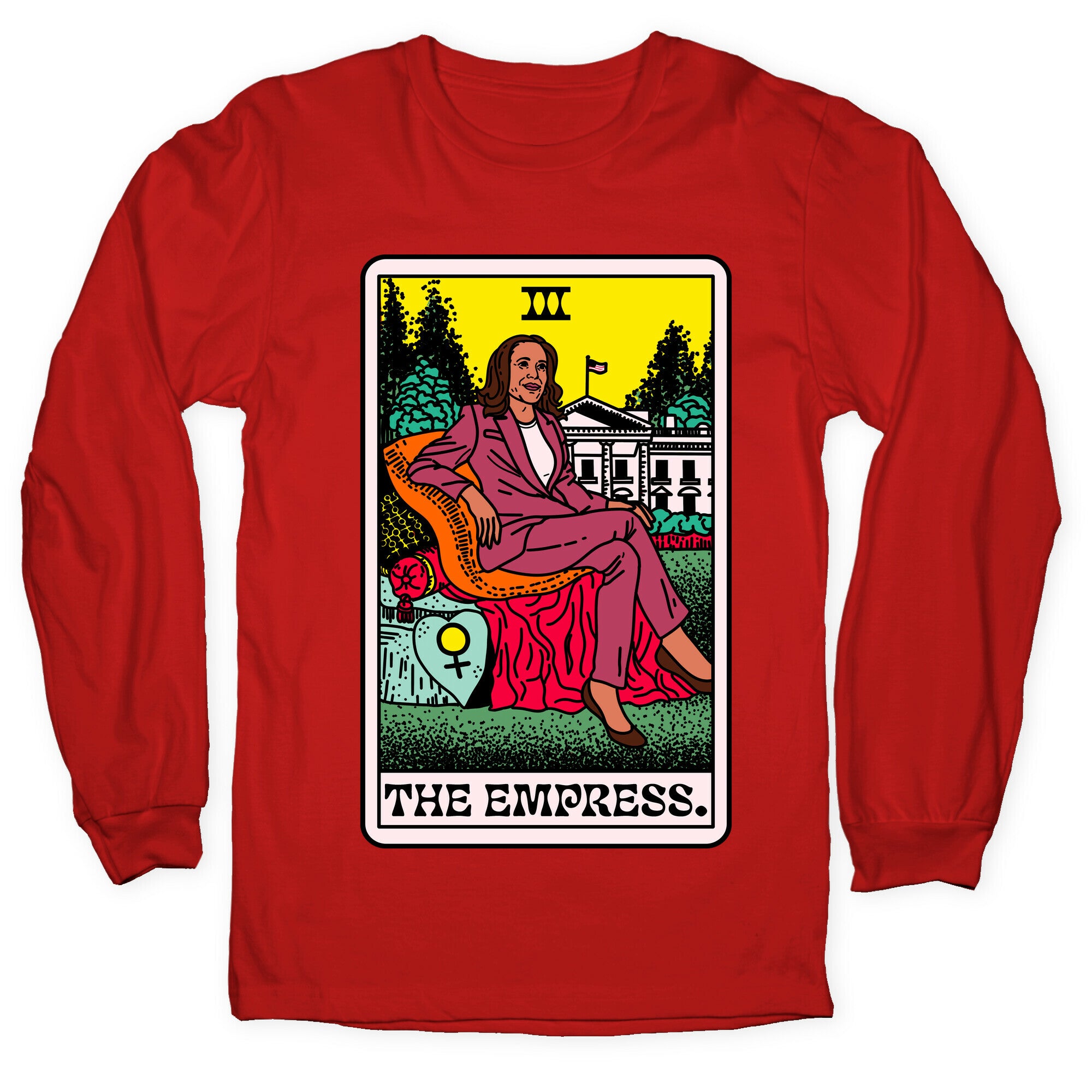 The Empress Tarot Card Kamala Harris Longsleeve Tee