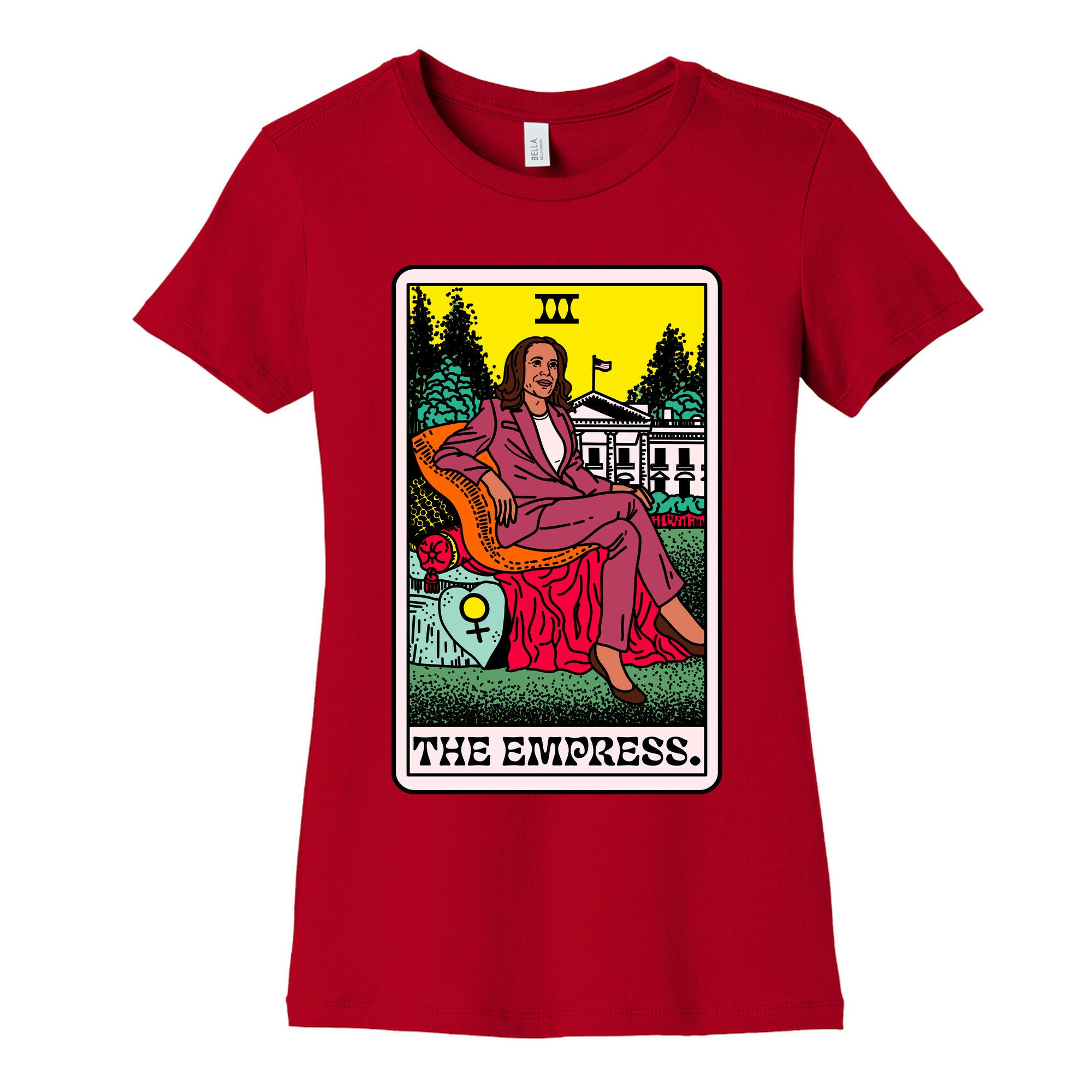 The Empress Tarot Card Kamala Harris Womens Cotton Tee