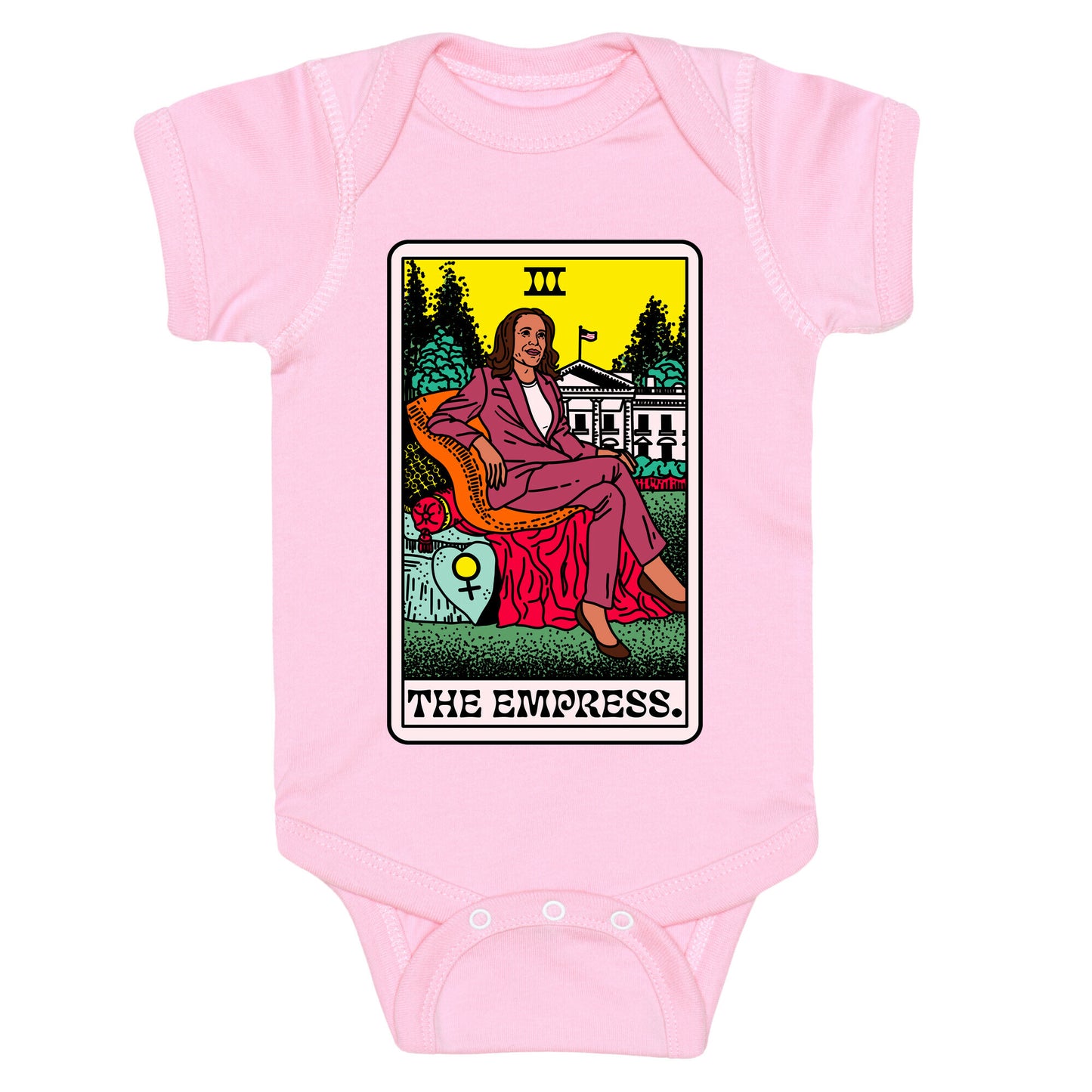 The Empress Tarot Card Kamala Harris Baby One-Piece