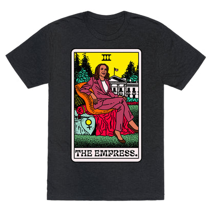 The Empress Tarot Card Kamala Harris Unisex Triblend Tee