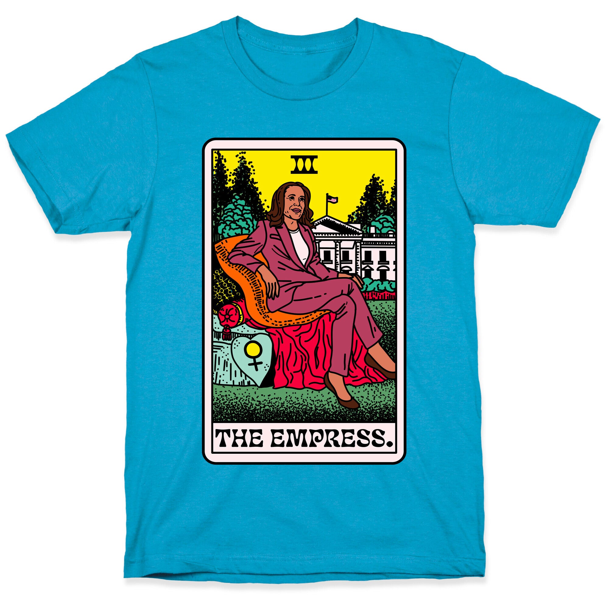 The Empress Tarot Card Kamala Harris Unisex Triblend Tee