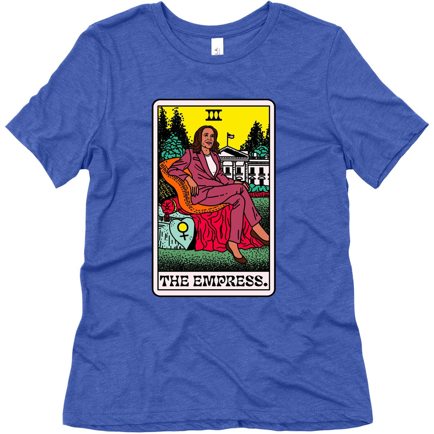 The Empress Tarot Card Kamala Harris Womens Triblend Tee