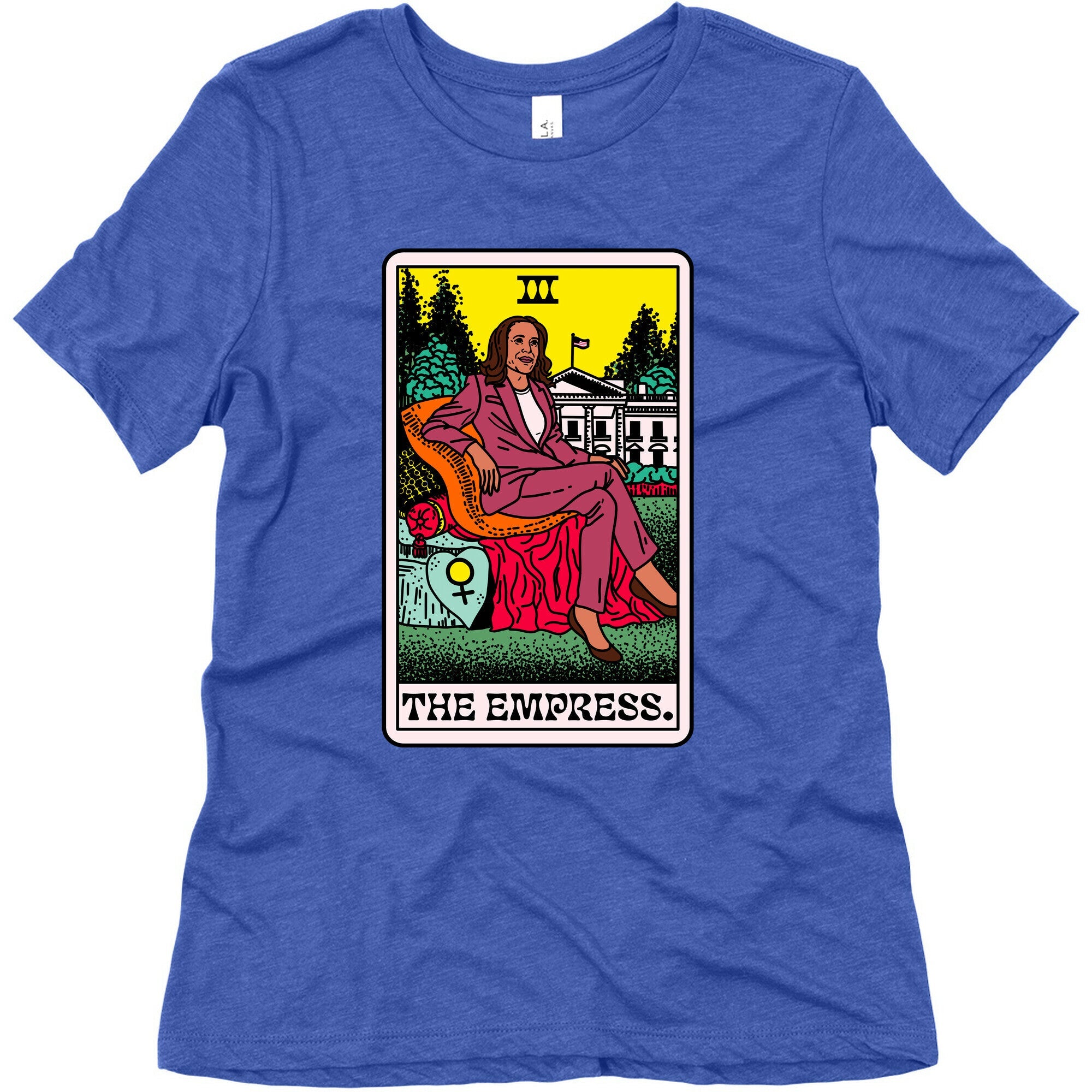 The Empress Tarot Card Kamala Harris Womens Triblend Tee