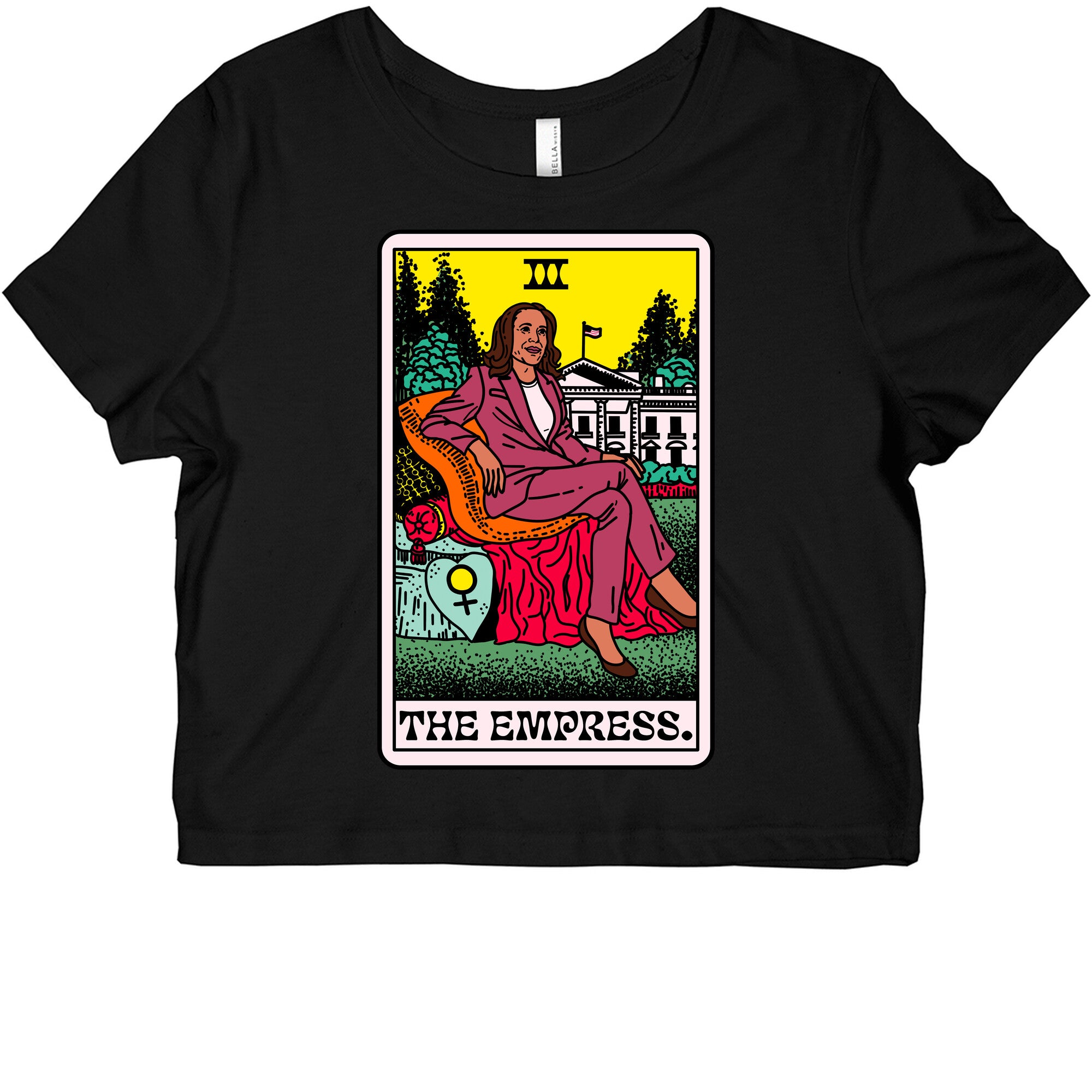The Empress Tarot Card Kamala Harris Graphic Baby Tee