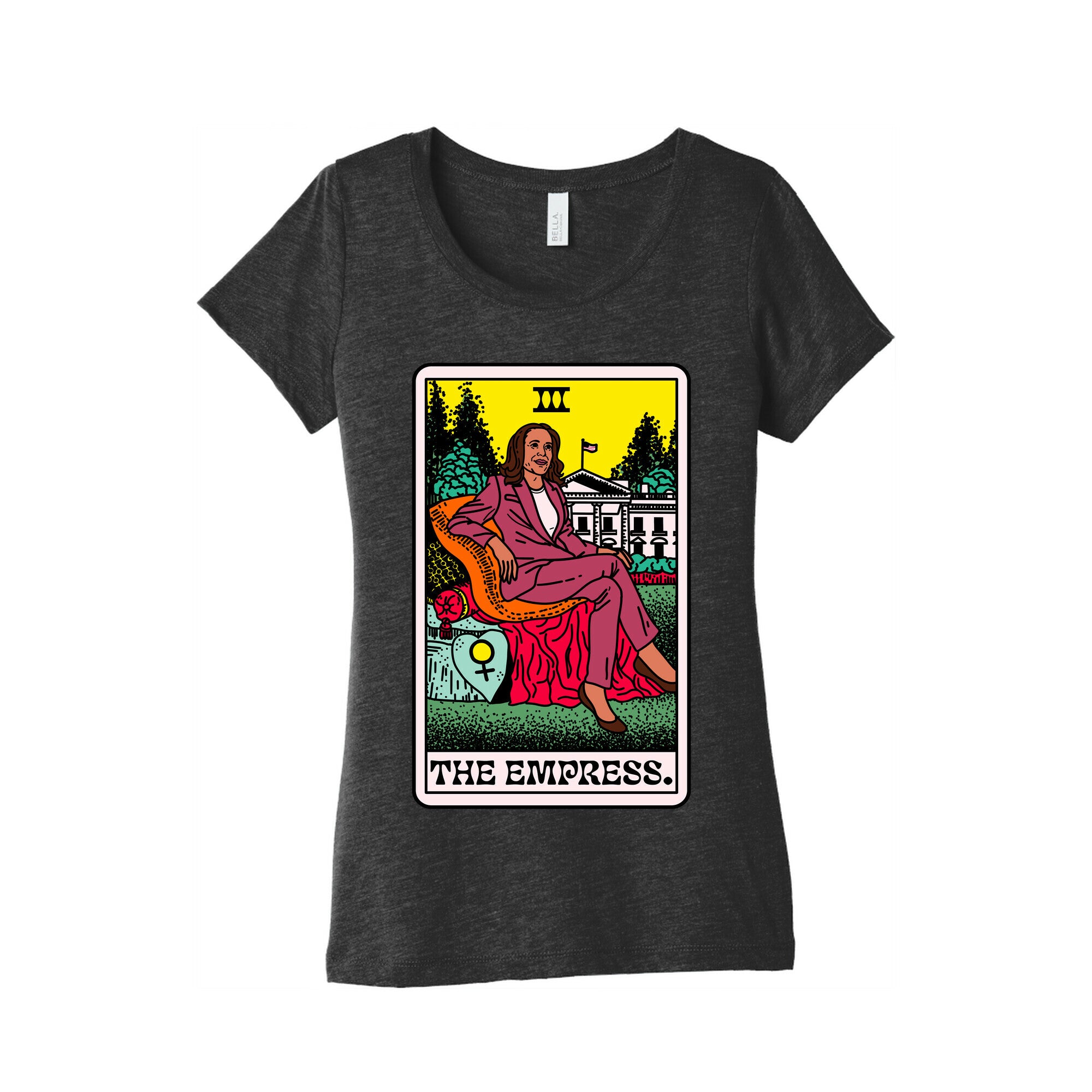 The Empress Tarot Card Kamala Harris Womens Triblend Tee