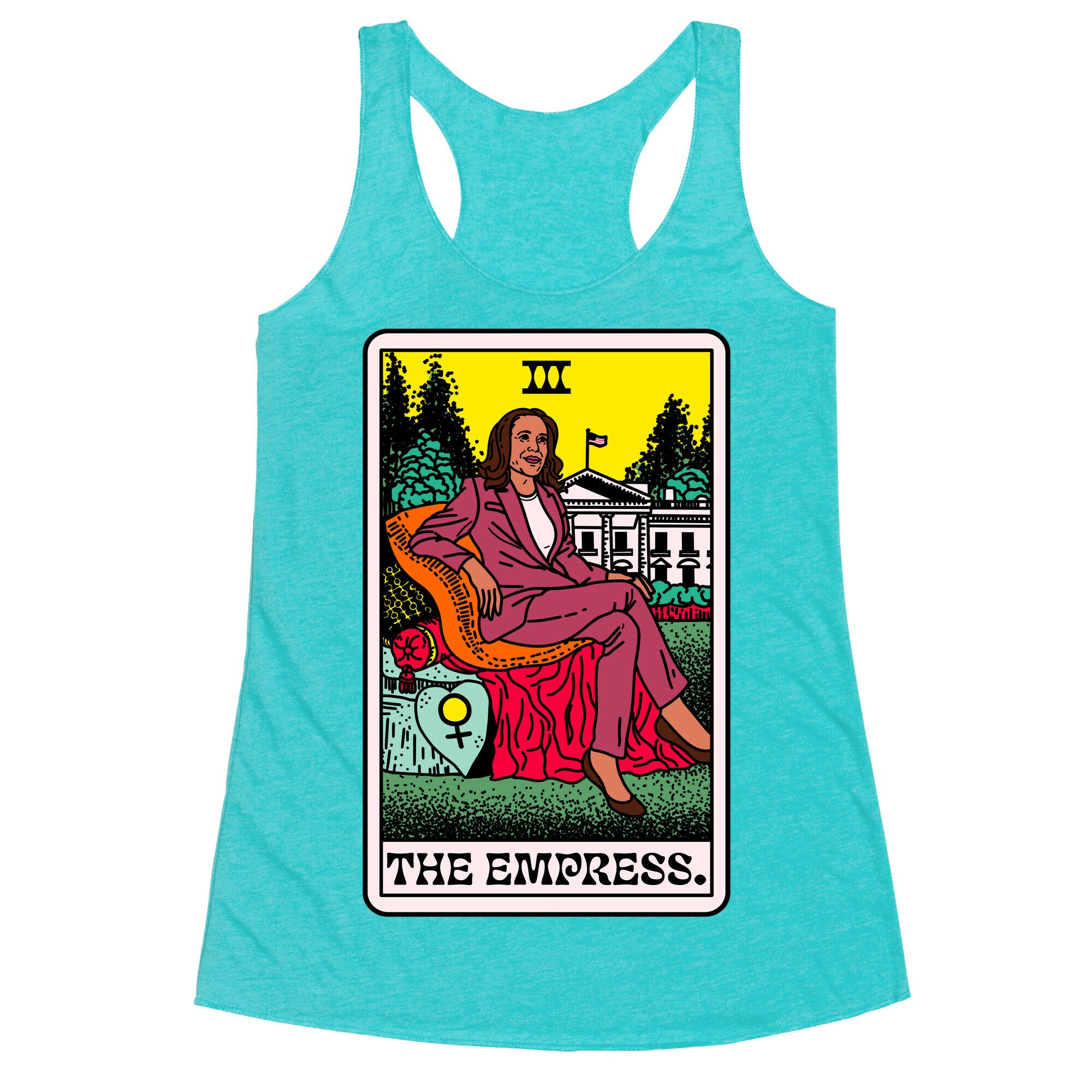 The Empress Tarot Card Kamala Harris Racerback Tank