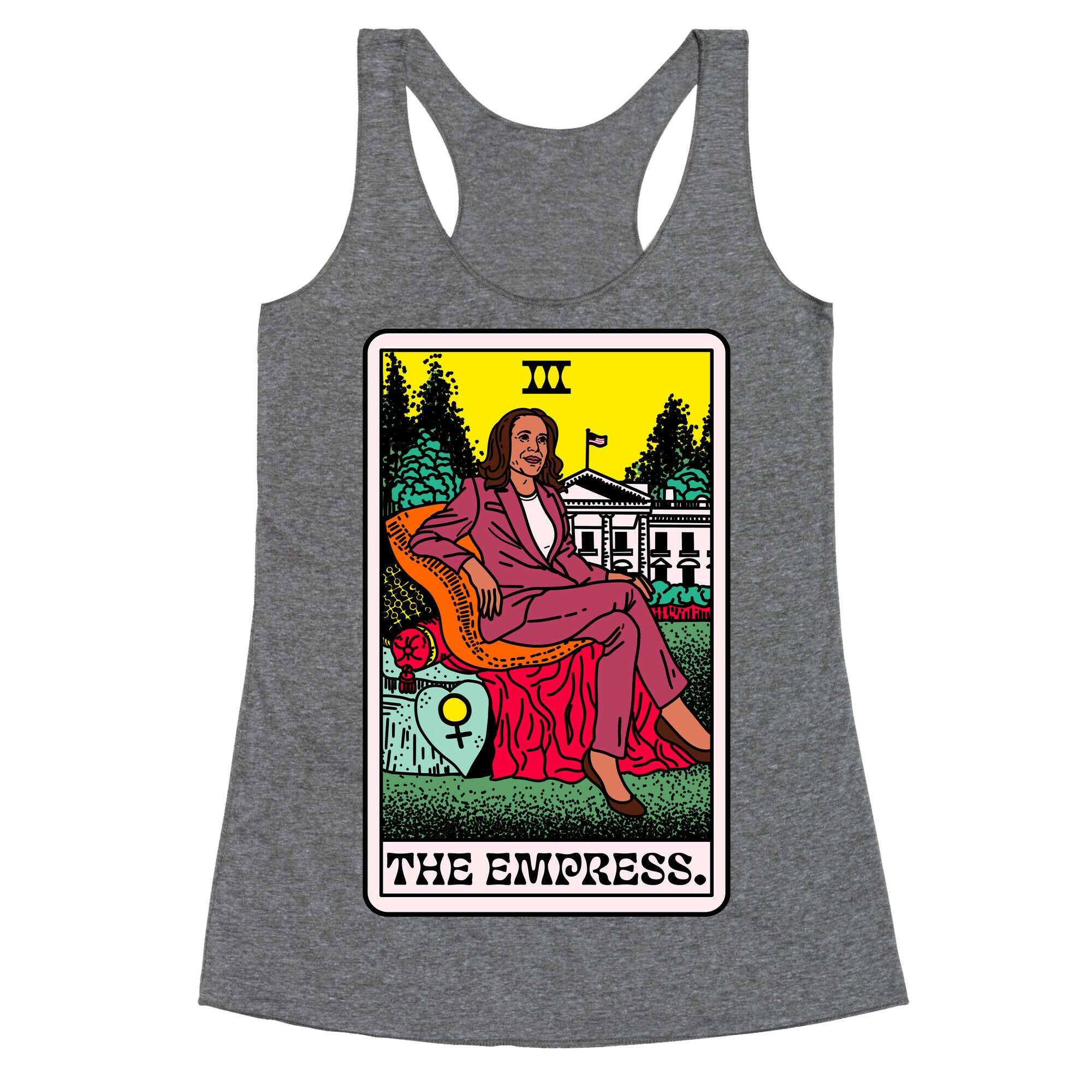 The Empress Tarot Card Kamala Harris Racerback Tank