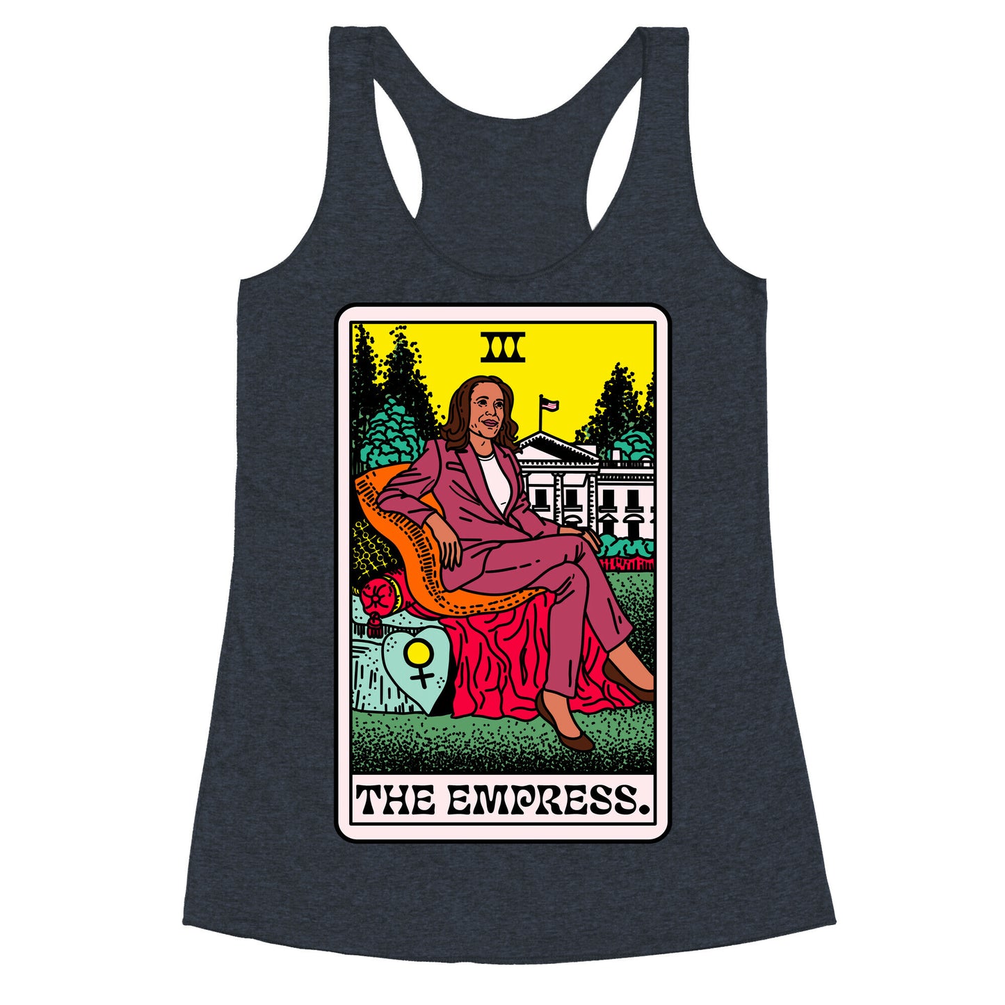 The Empress Tarot Card Kamala Harris Racerback Tank