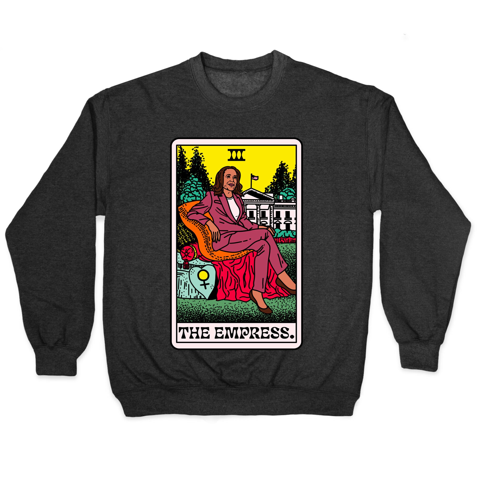 The Empress Tarot Card Kamala Harris Crewneck Sweatshirt