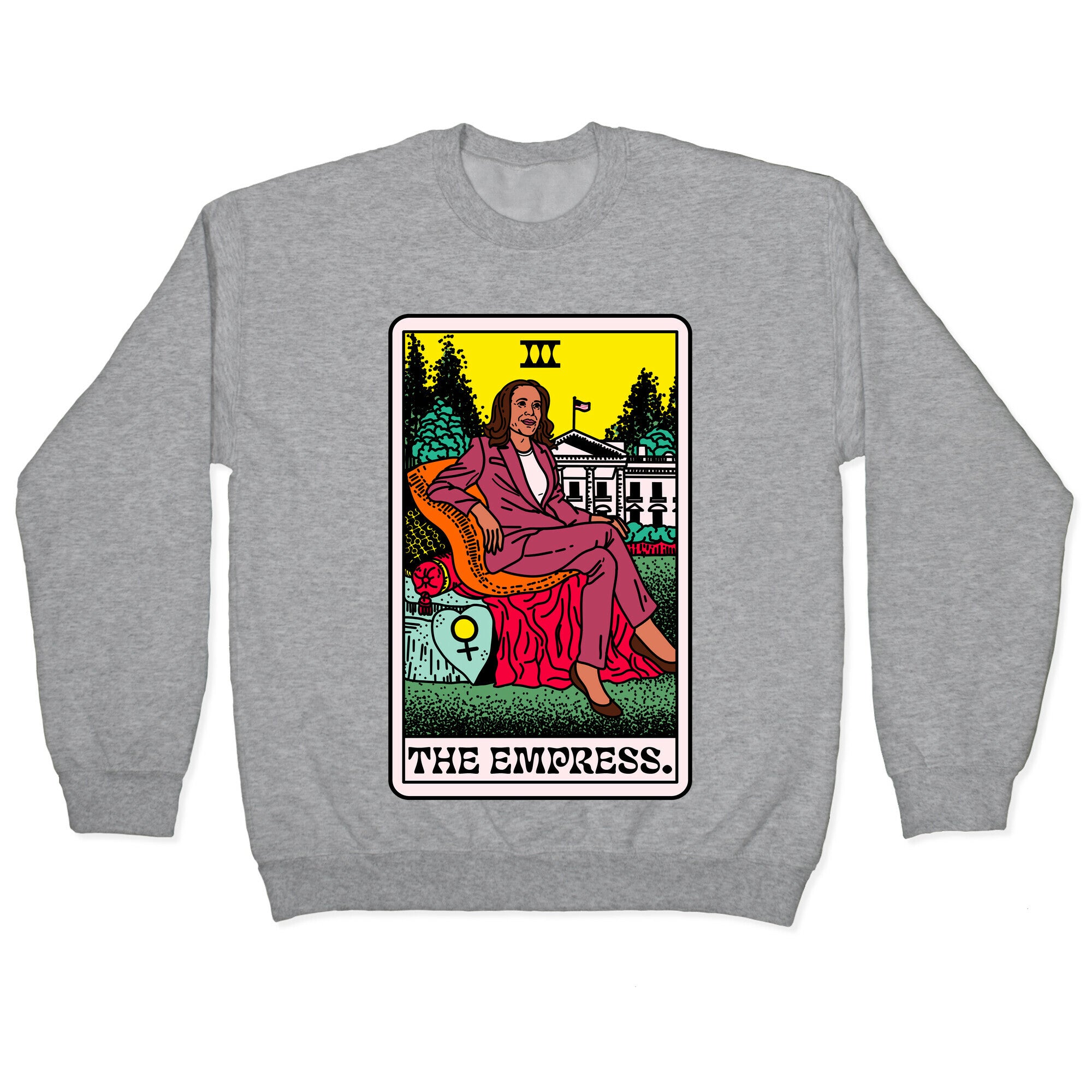 The Empress Tarot Card Kamala Harris Crewneck Sweatshirt