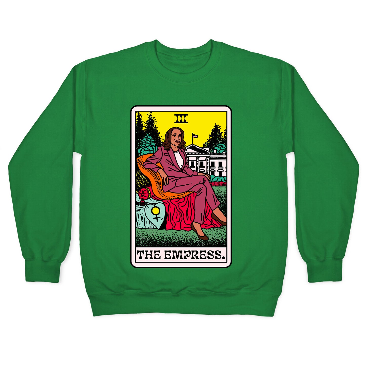 The Empress Tarot Card Kamala Harris Crewneck Sweatshirt