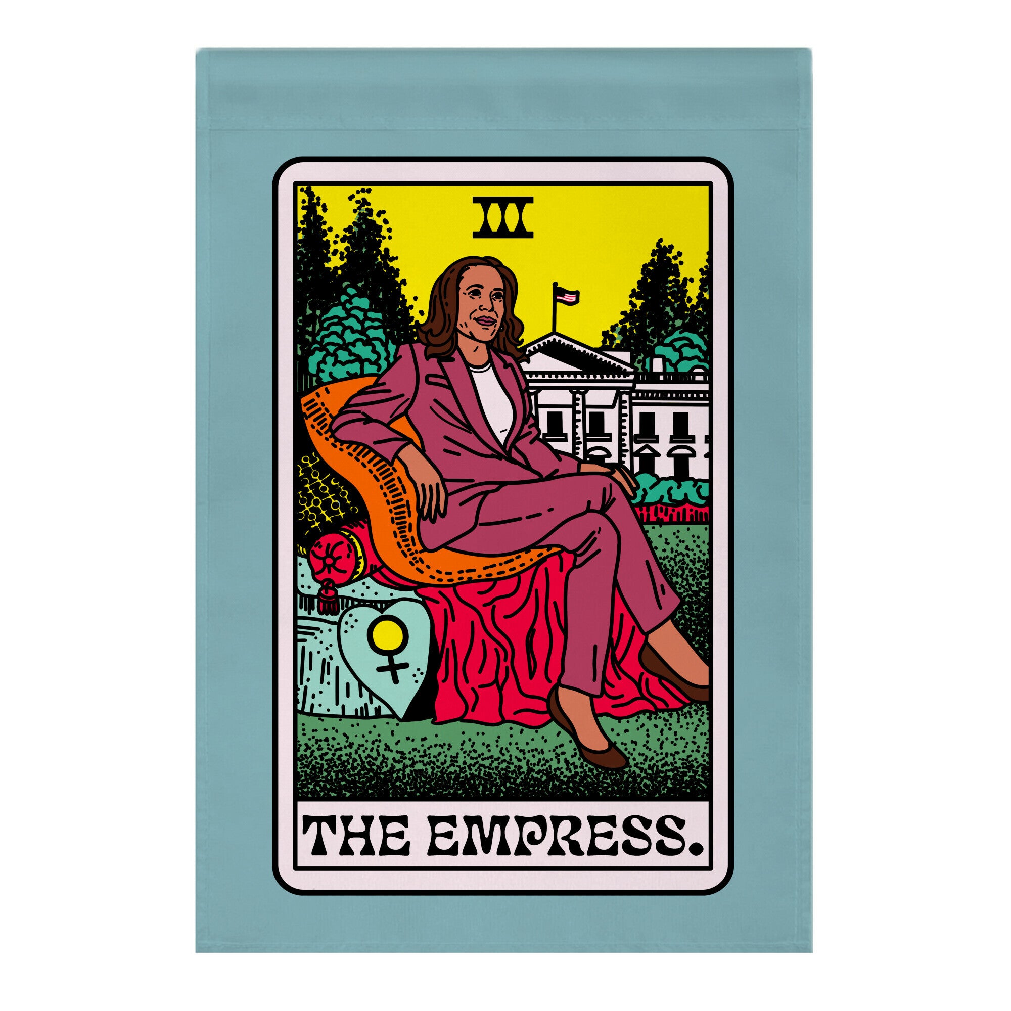 The Empress Tarot Card Kamala Harris Garden Flag