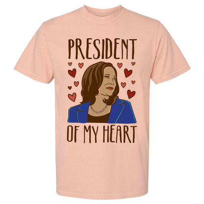 President of My Heart \(Kamala Harris 2024\) Unisex Heavy Cotton Tee
