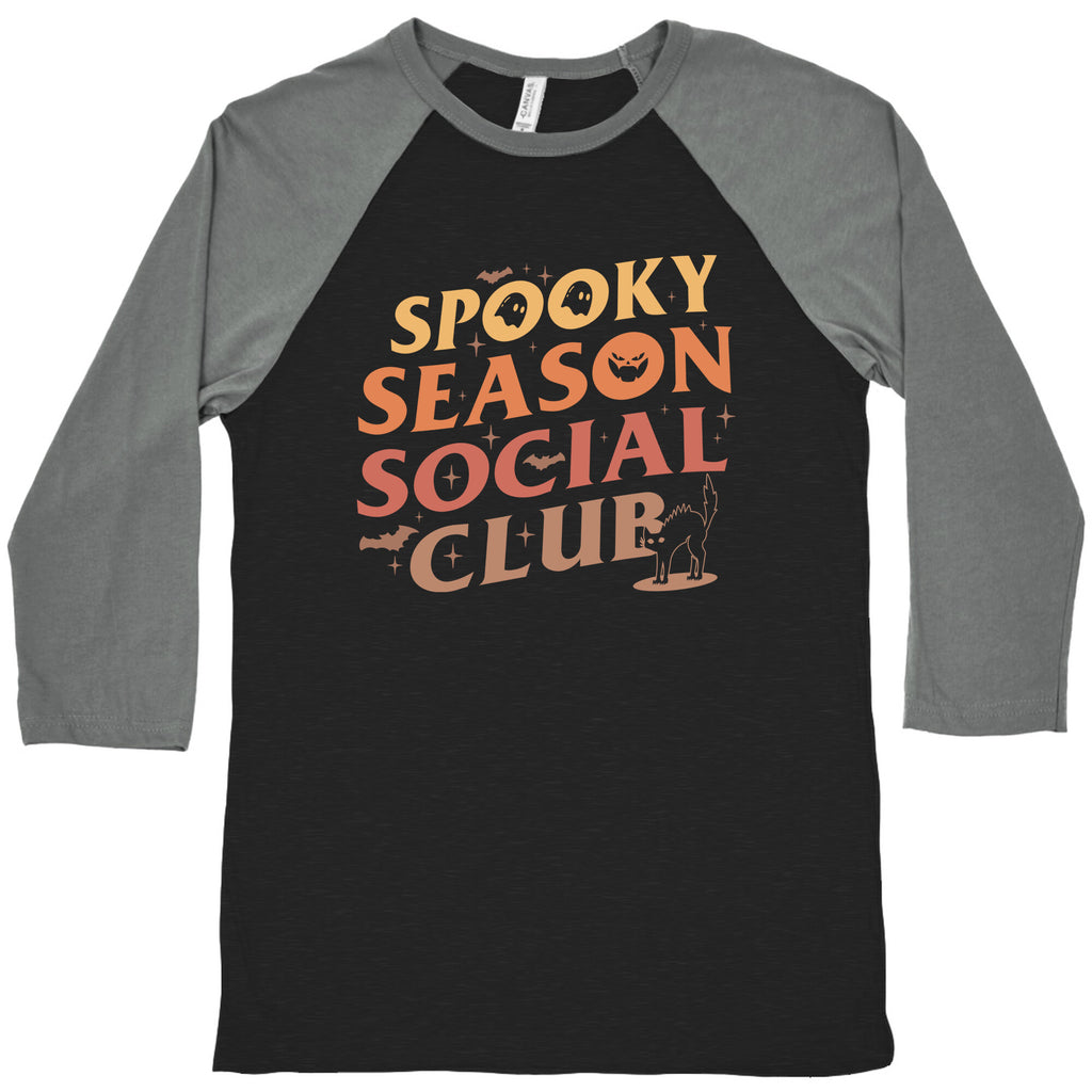 Spooky Season Social Club Baseball Tee