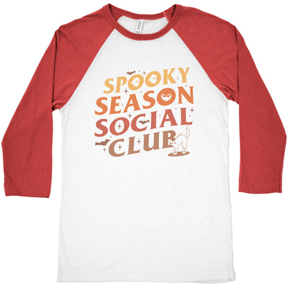 Spooky Season Social Club Baseball Tee