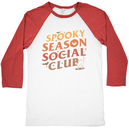 Spooky Season Social Club Baseball Tee