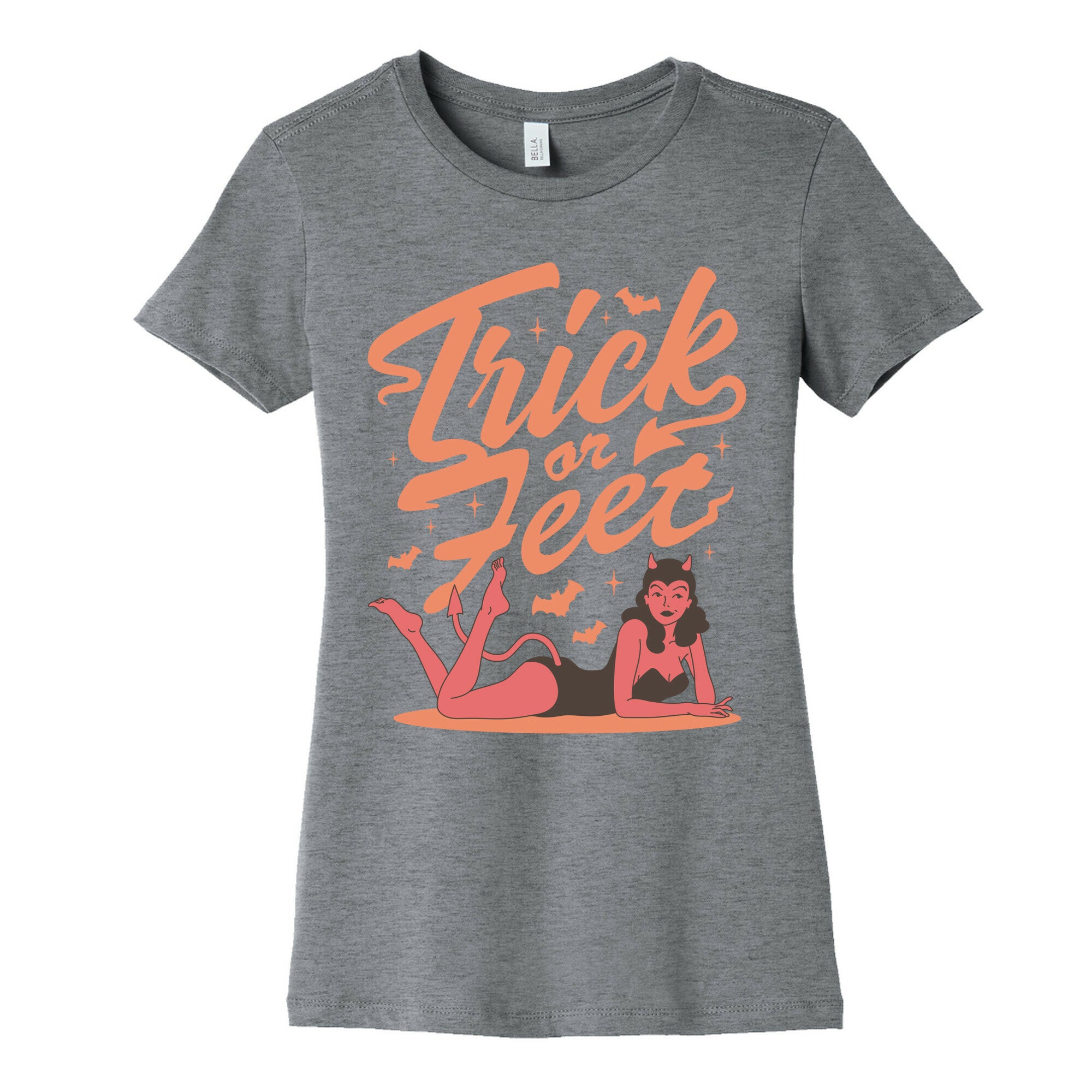 Trick or Feet Womens Cotton Tee