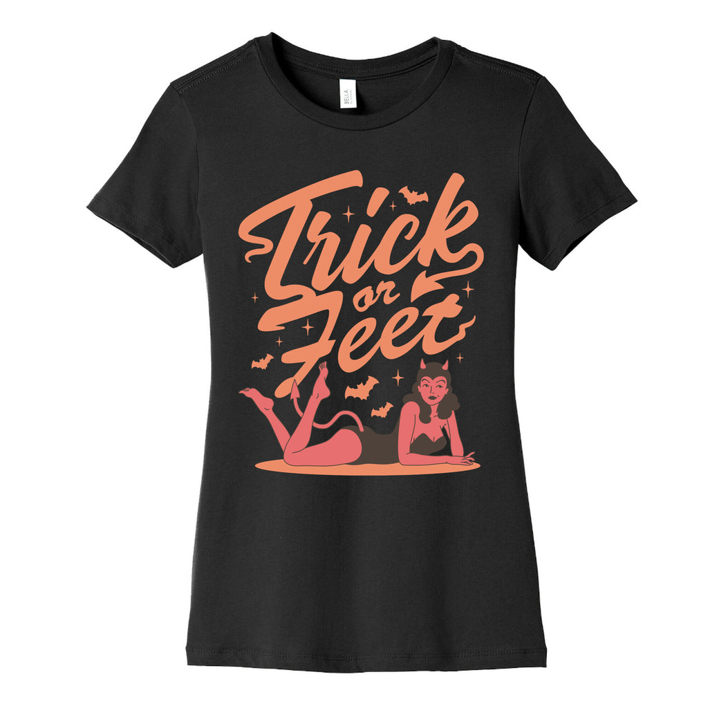 Trick or Feet Womens Cotton Tee