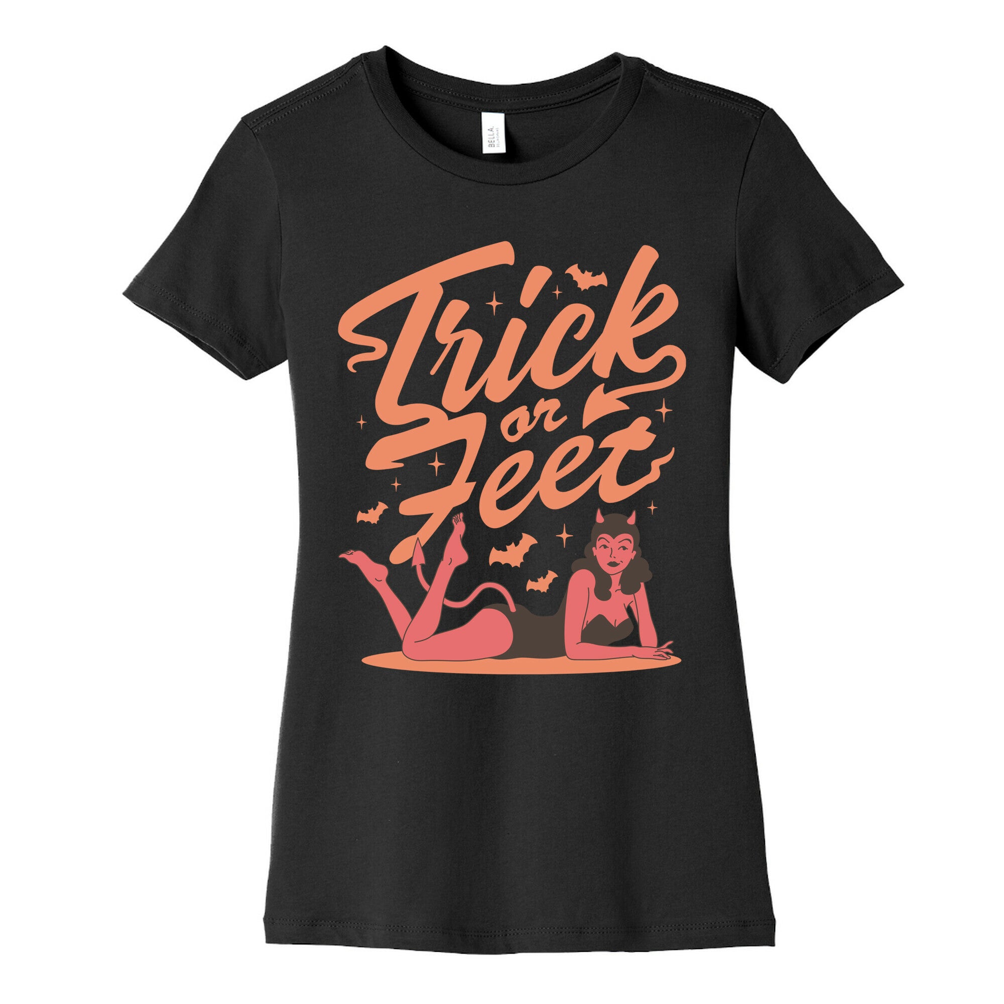 Trick or Feet Womens Cotton Tee