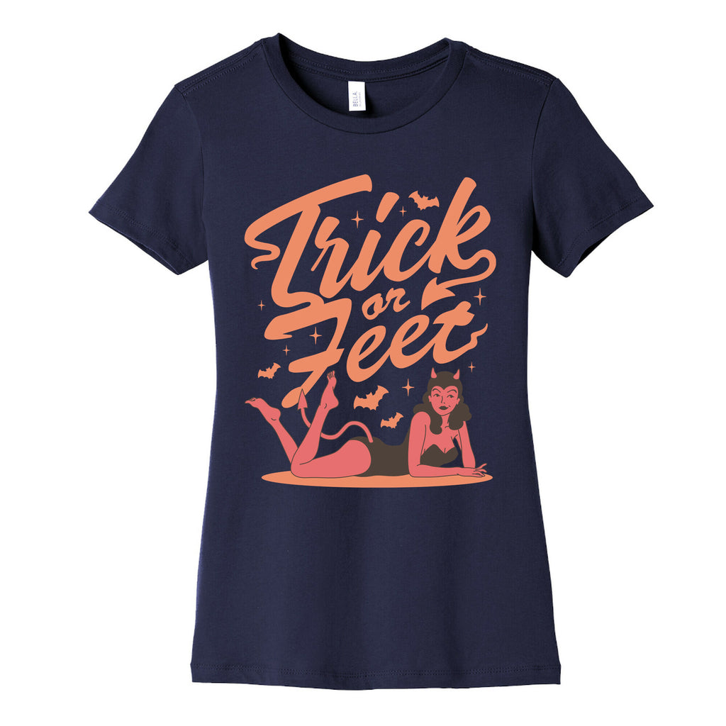 Trick or Feet Womens Cotton Tee