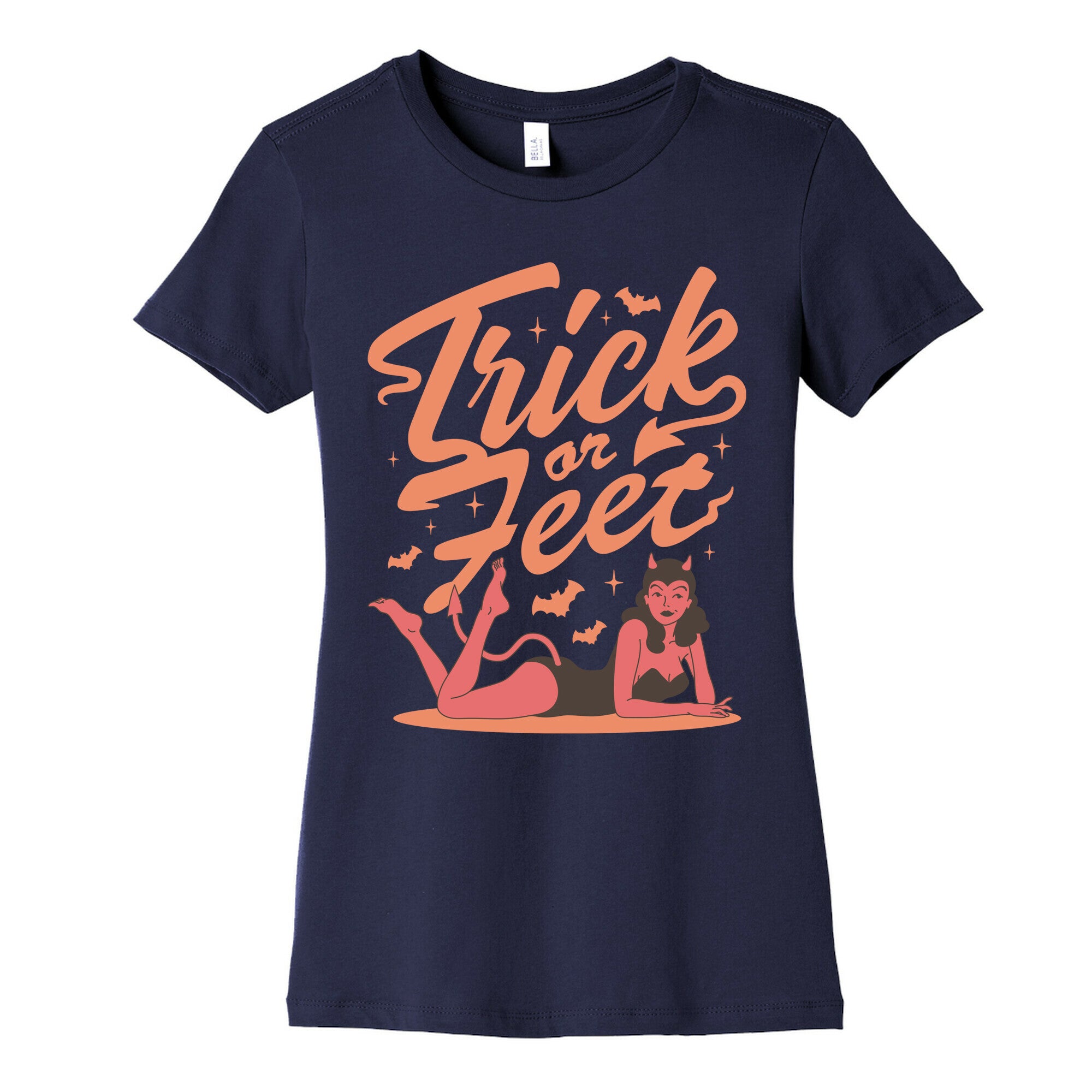 Trick or Feet Womens Cotton Tee