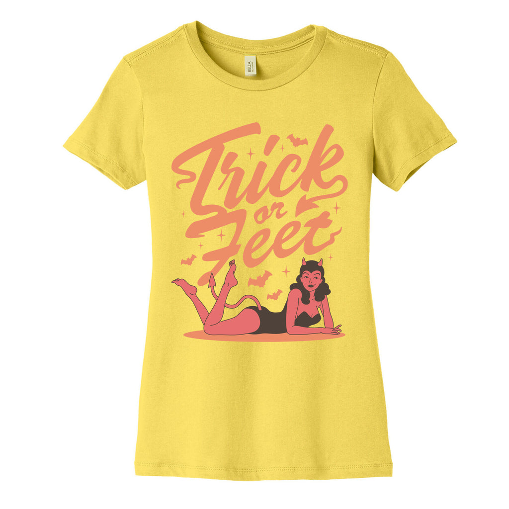 Trick or Feet Womens Cotton Tee