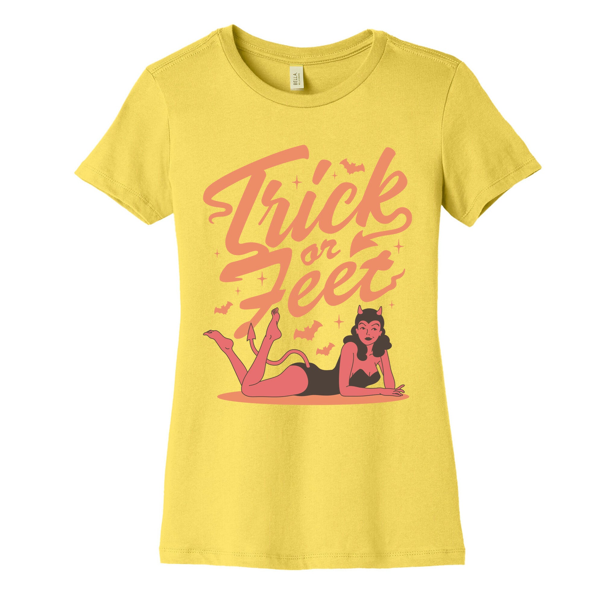 Trick or Feet Womens Cotton Tee