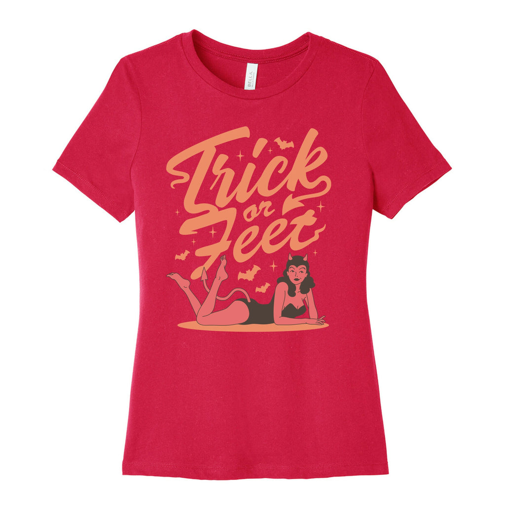 Trick or Feet Womens Cotton Tee