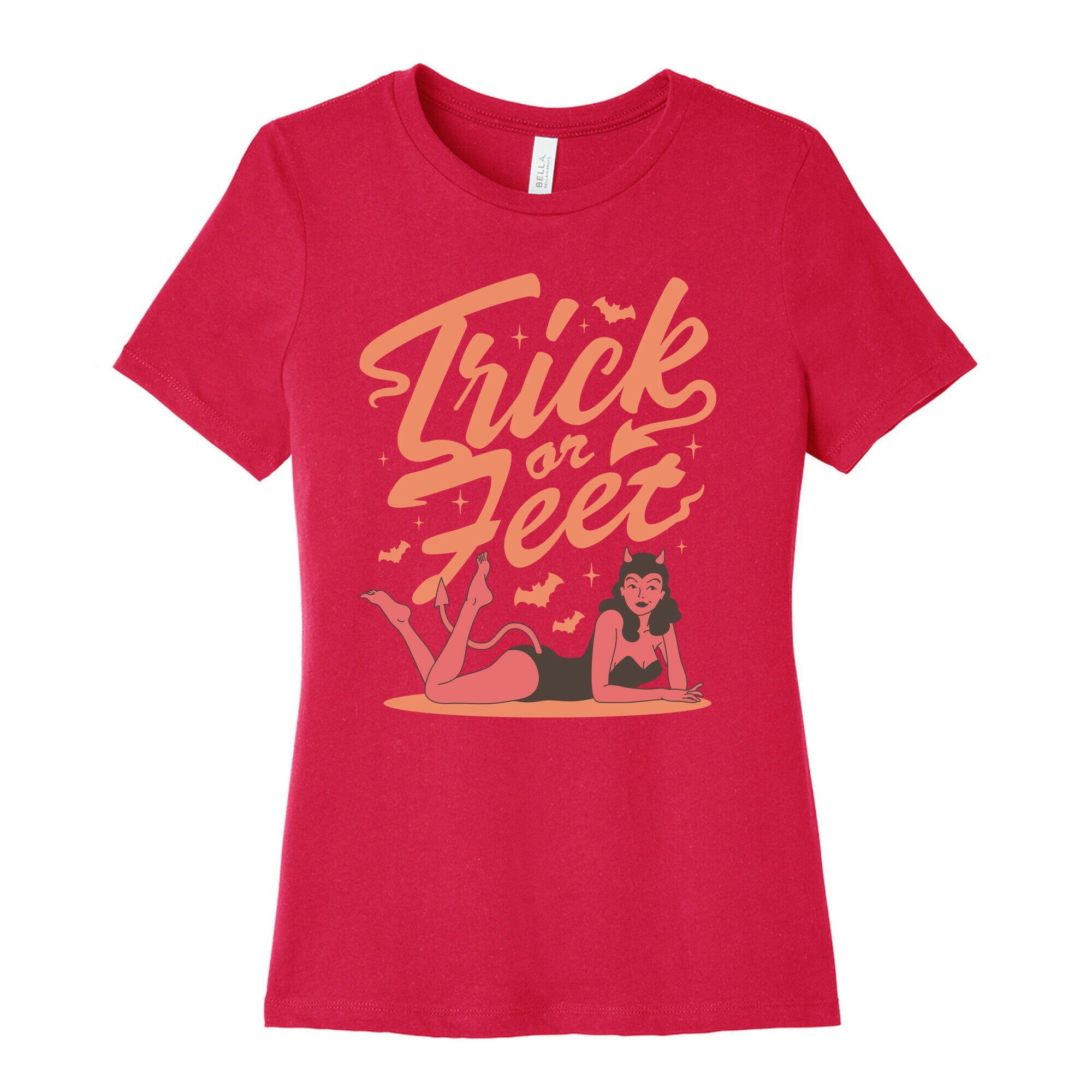 Trick or Feet Womens Cotton Tee