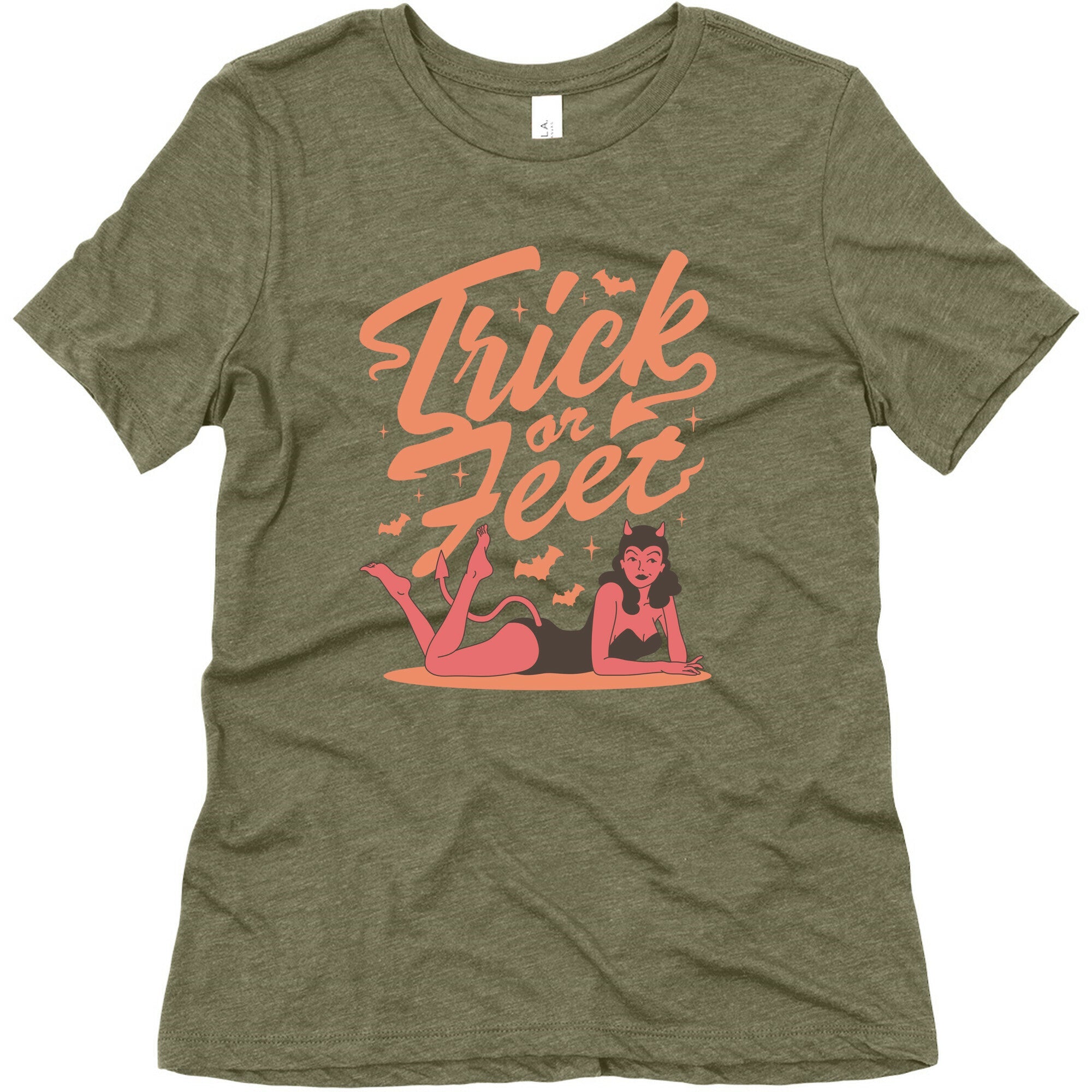 Trick or Feet Womens Triblend Tee