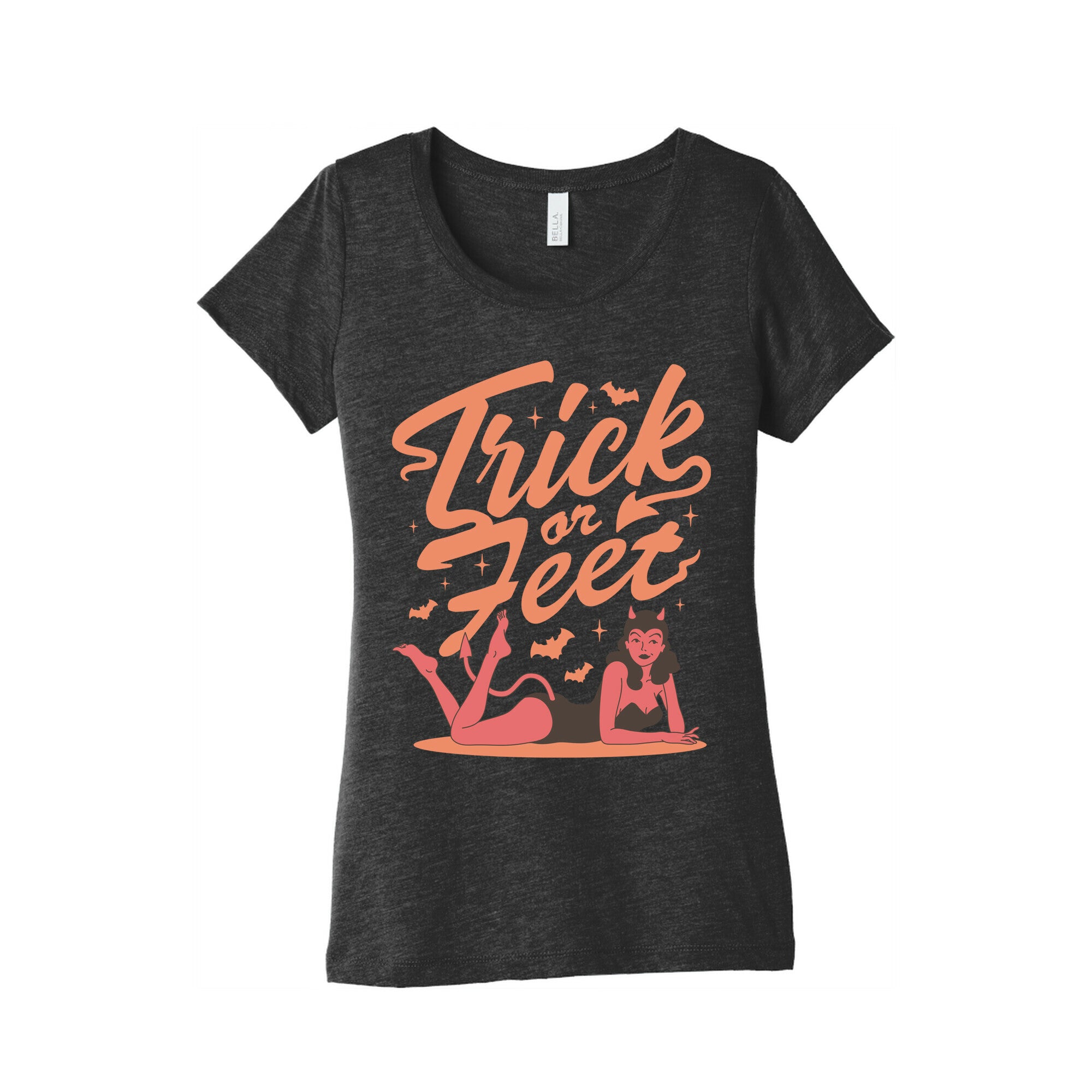 Trick or Feet Womens Triblend Tee