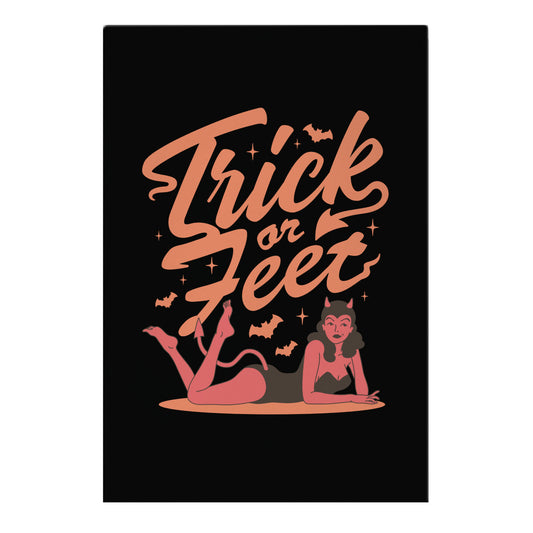 Trick or Feet Garden Flag