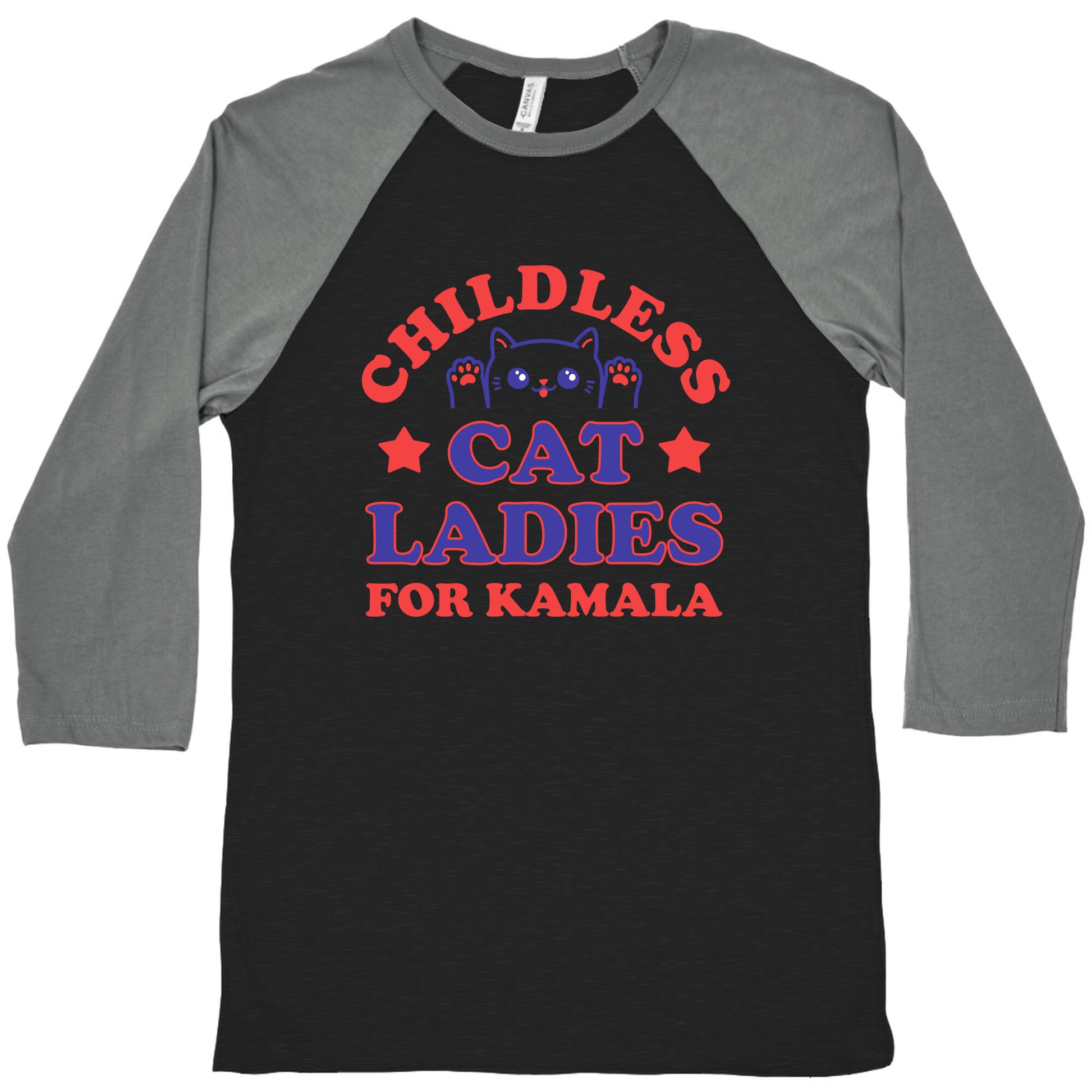 Childless Cat Ladies for Kamala Baseball Tee