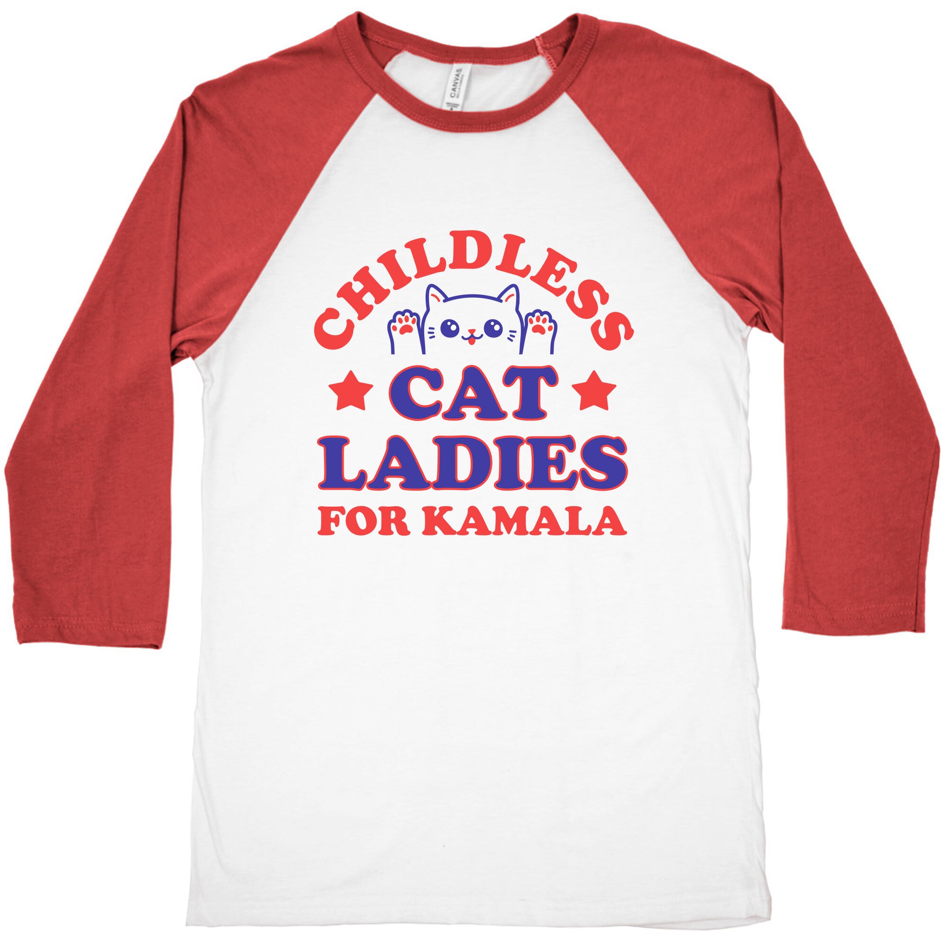 Childless Cat Ladies for Kamala Baseball Tee