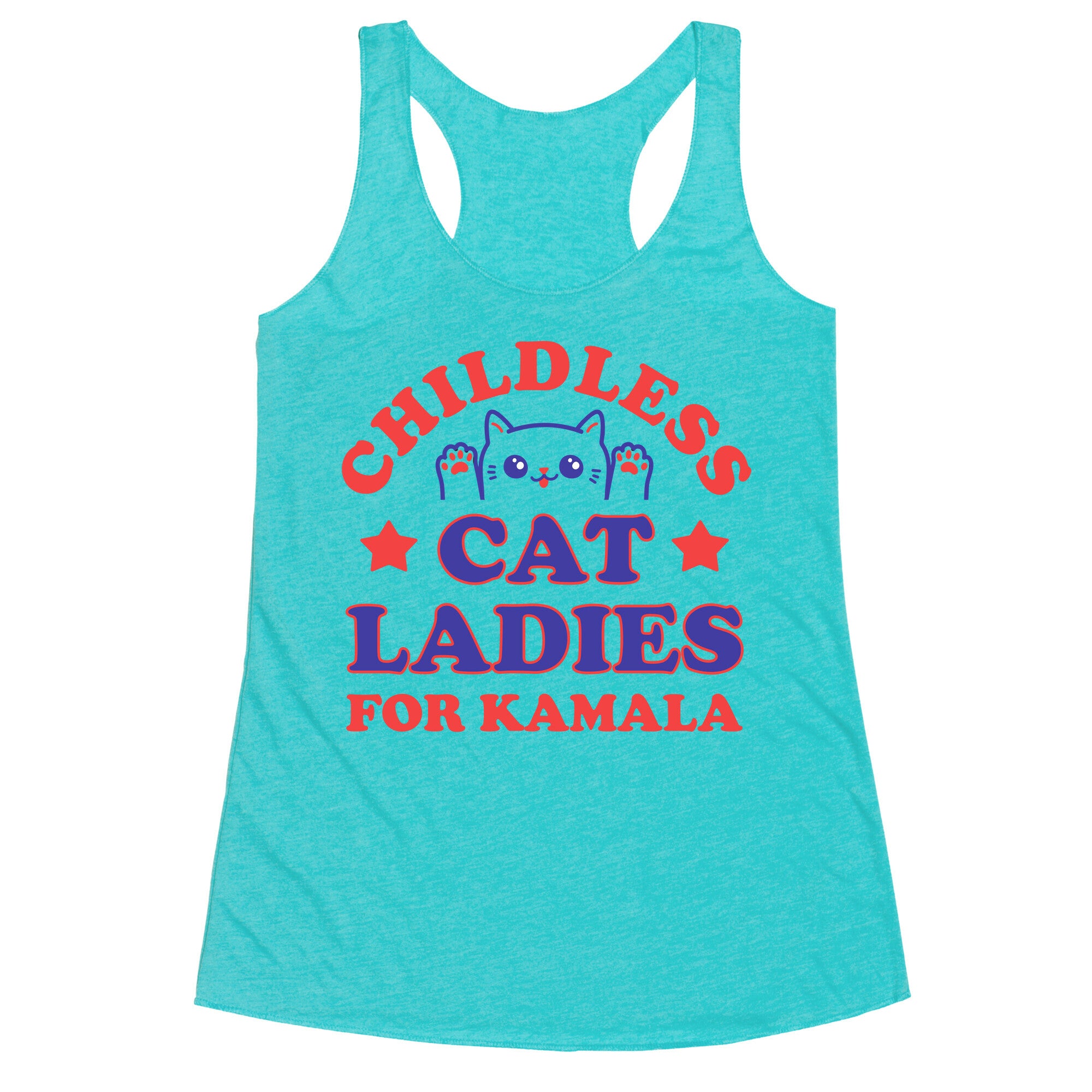 Childless Cat Ladies for Kamala Racerback Tank