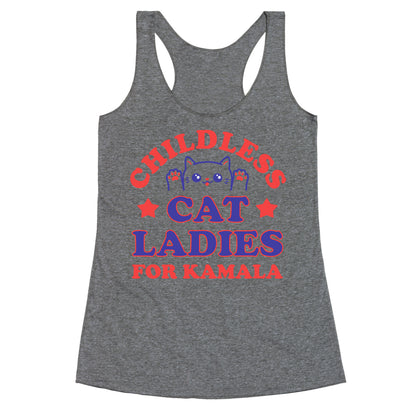 Childless Cat Ladies for Kamala Racerback Tank