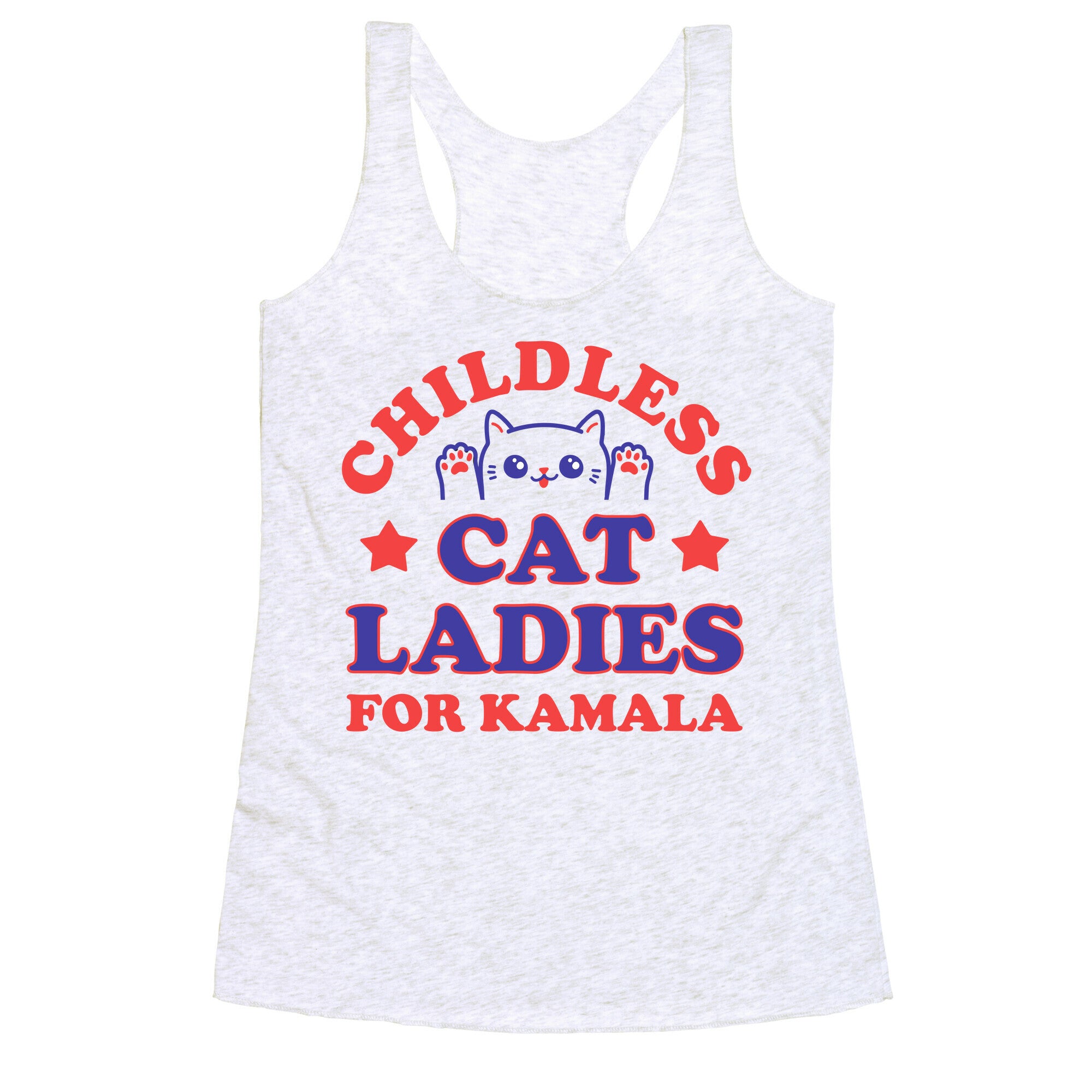 Childless Cat Ladies for Kamala Racerback Tank