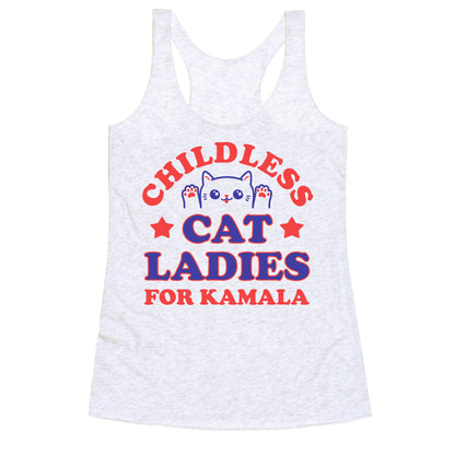 Childless Cat Ladies for Kamala Racerback Tank