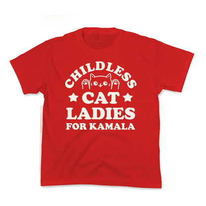 Childless Cat Ladies for Kamala Kids Tee