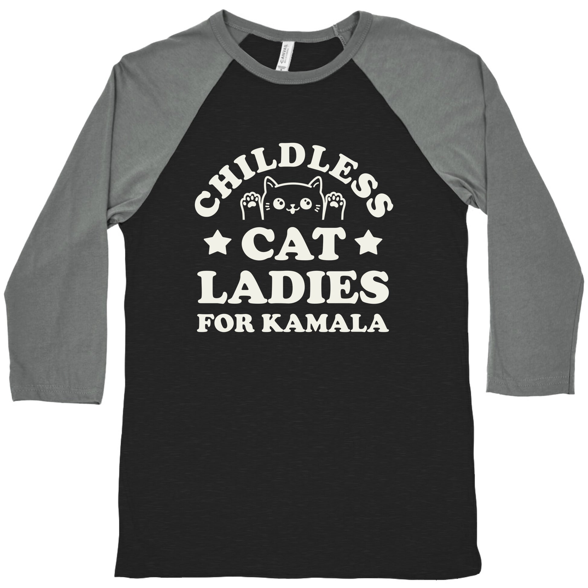 Childless Cat Ladies for Kamala Baseball Tee