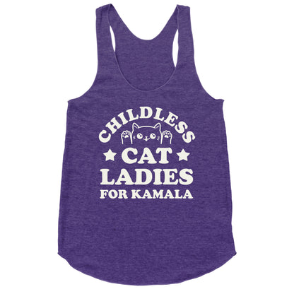 Childless Cat Ladies for Kamala Racerback Tank