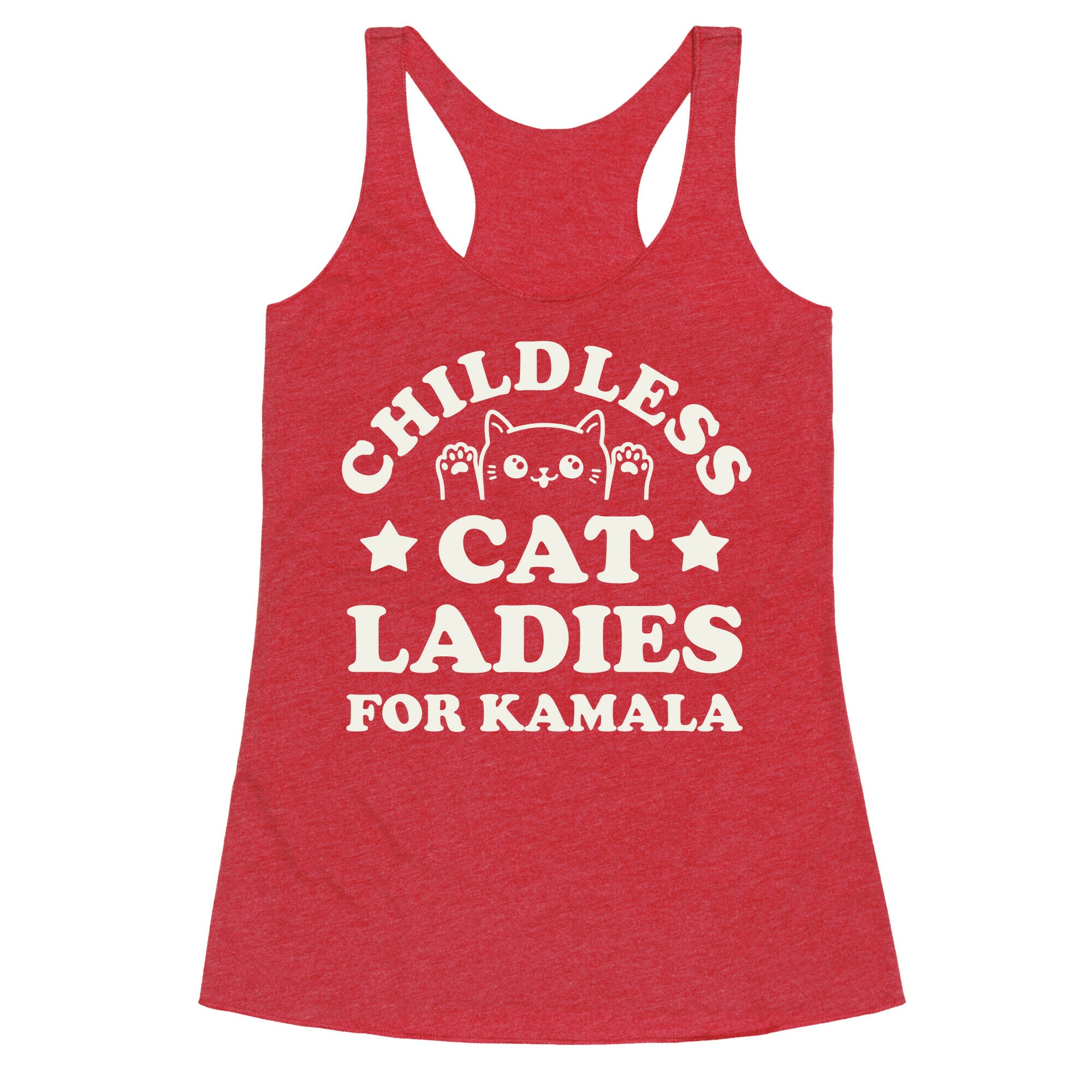 Childless Cat Ladies for Kamala Racerback Tank