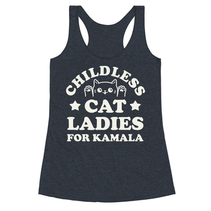 Childless Cat Ladies for Kamala Racerback Tank