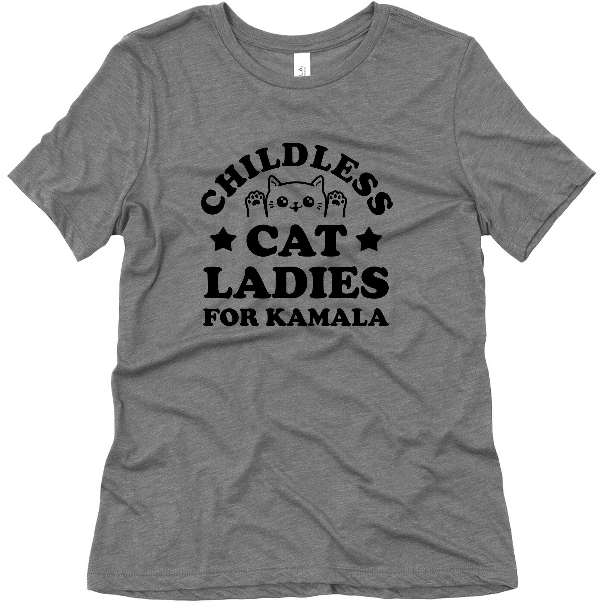 Childless Cat Ladies for Kamala Womens Triblend Tee