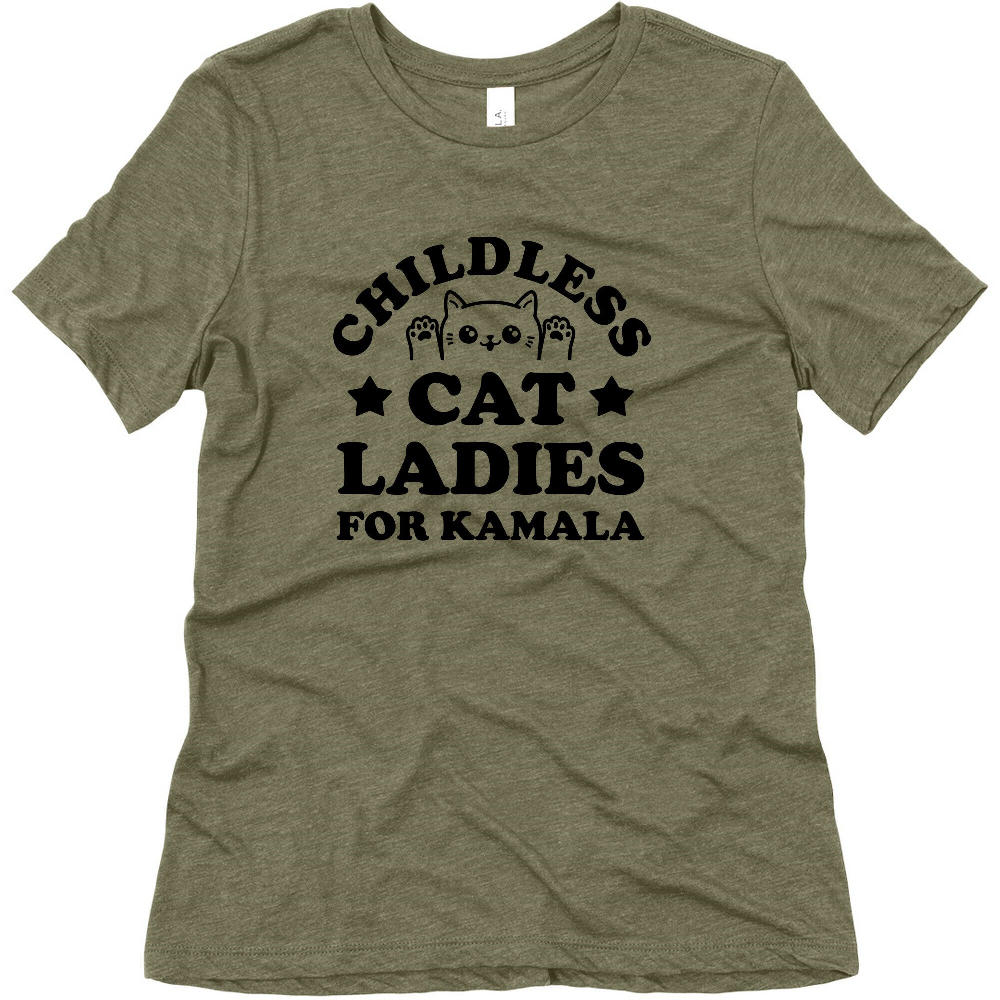 Childless Cat Ladies for Kamala Womens Triblend Tee