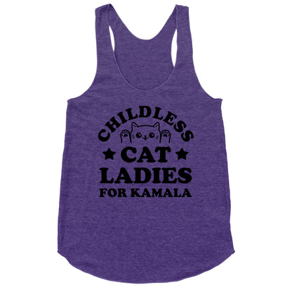 Childless Cat Ladies for Kamala Racerback Tank