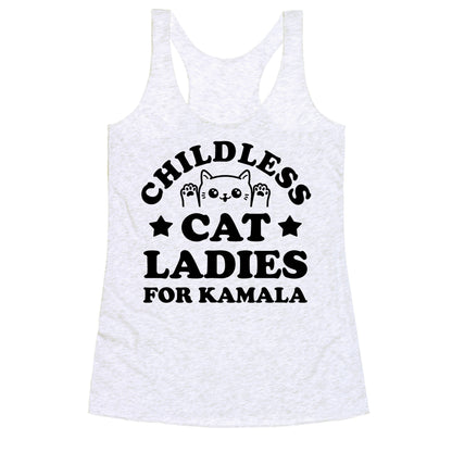 Childless Cat Ladies for Kamala Racerback Tank